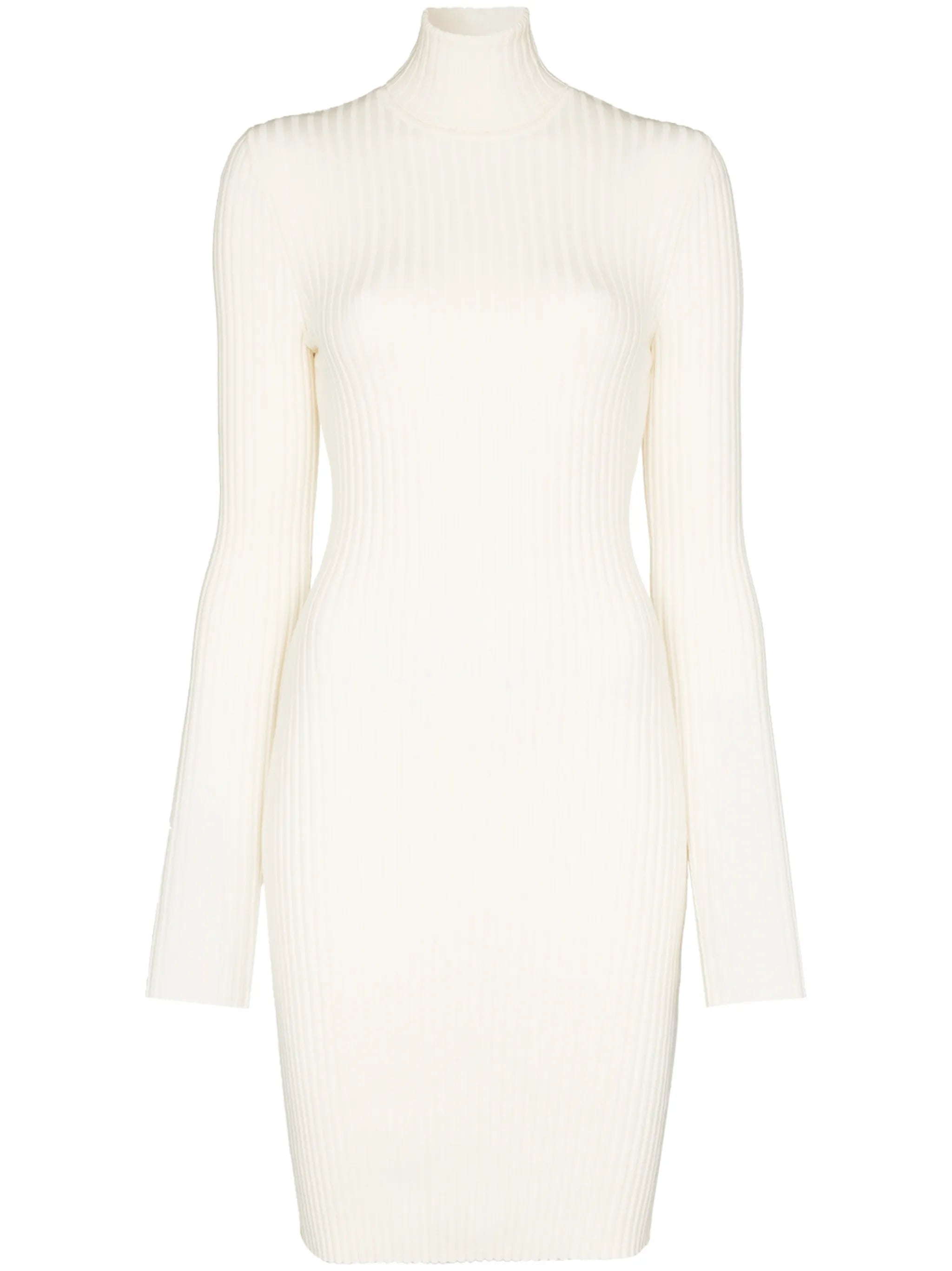 ribbed knit fitted mini dress