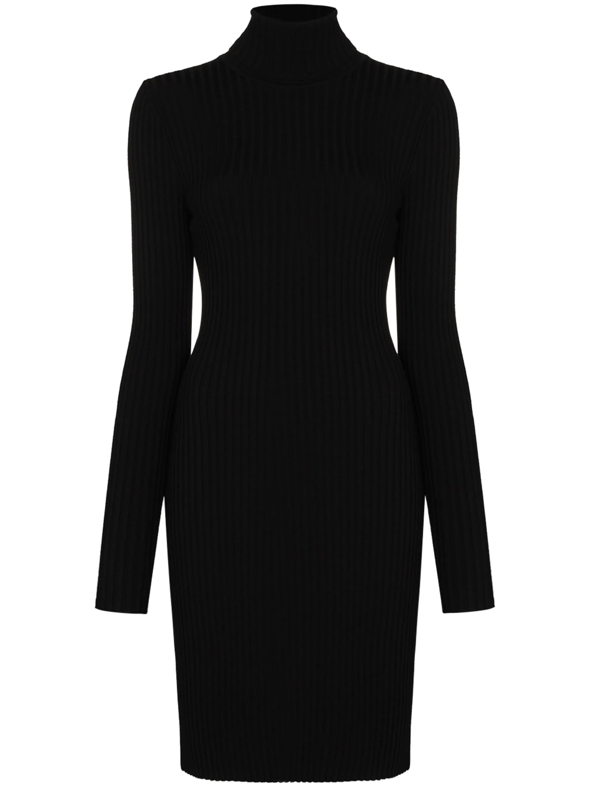 ribbed-knit mini dress