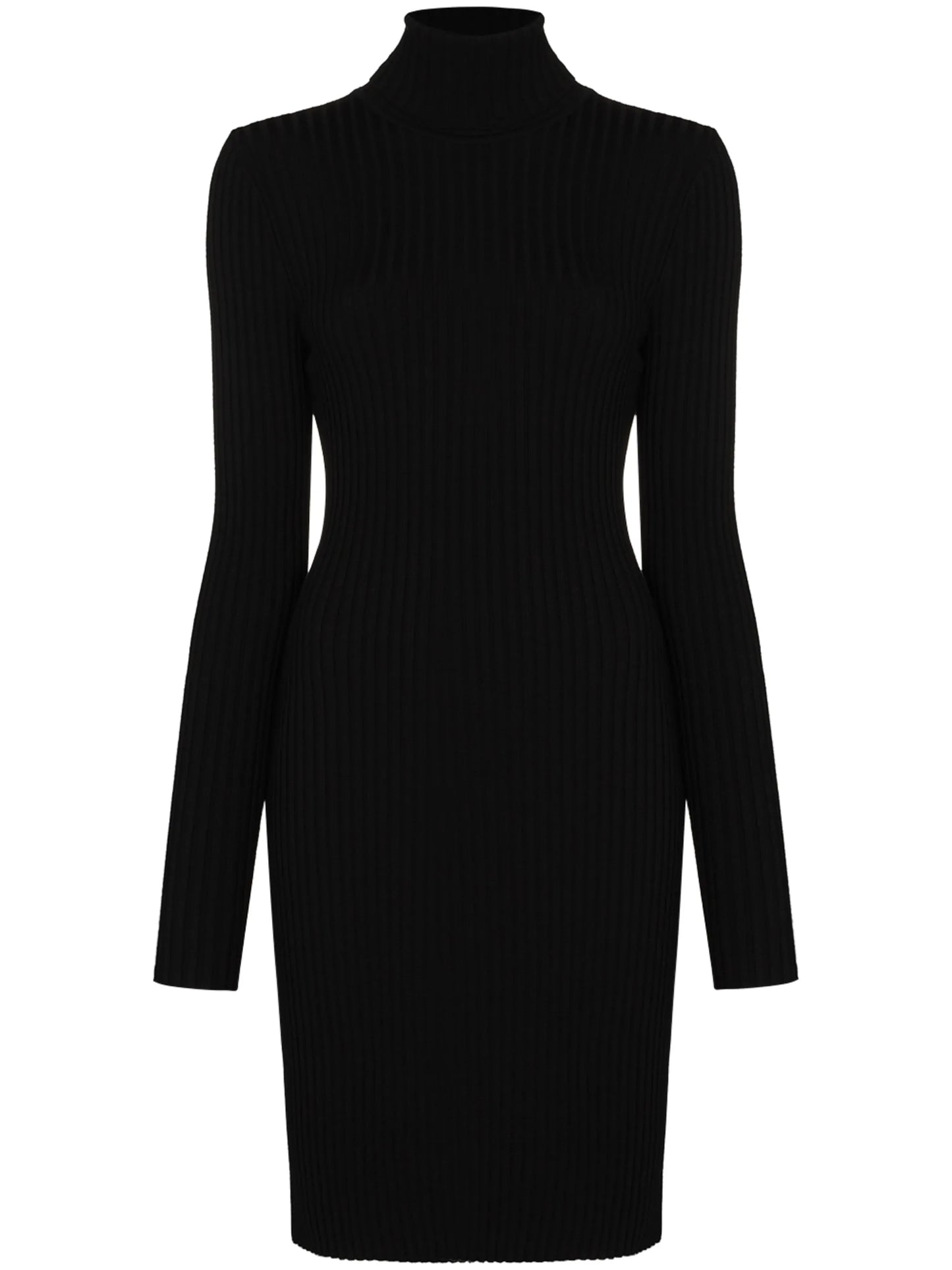 ribbed-knit mini dress