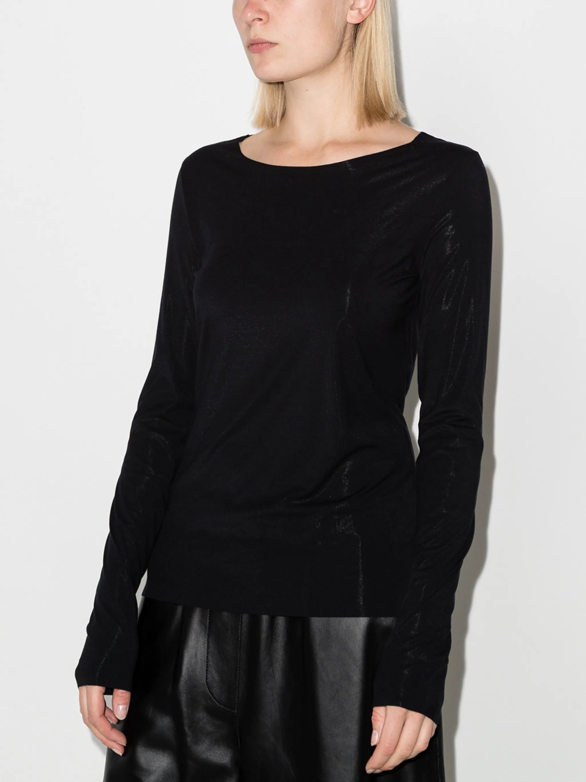 Aurora crew-neck top