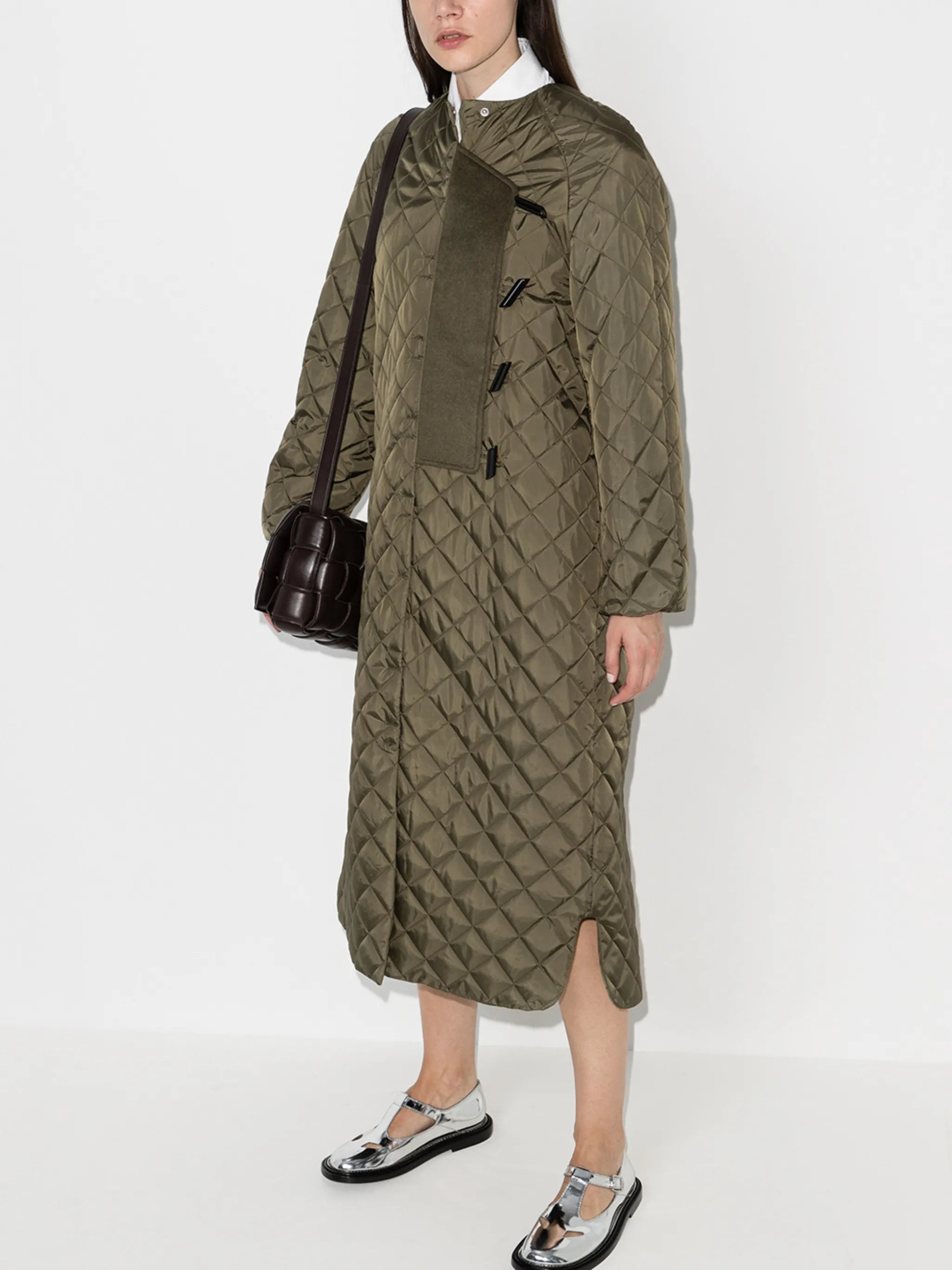 quilted ripstop coat