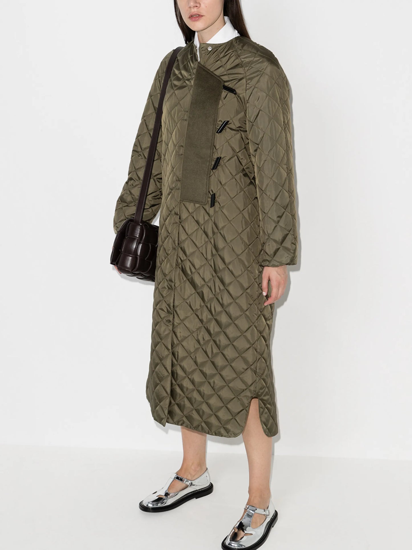 quilted ripstop coat