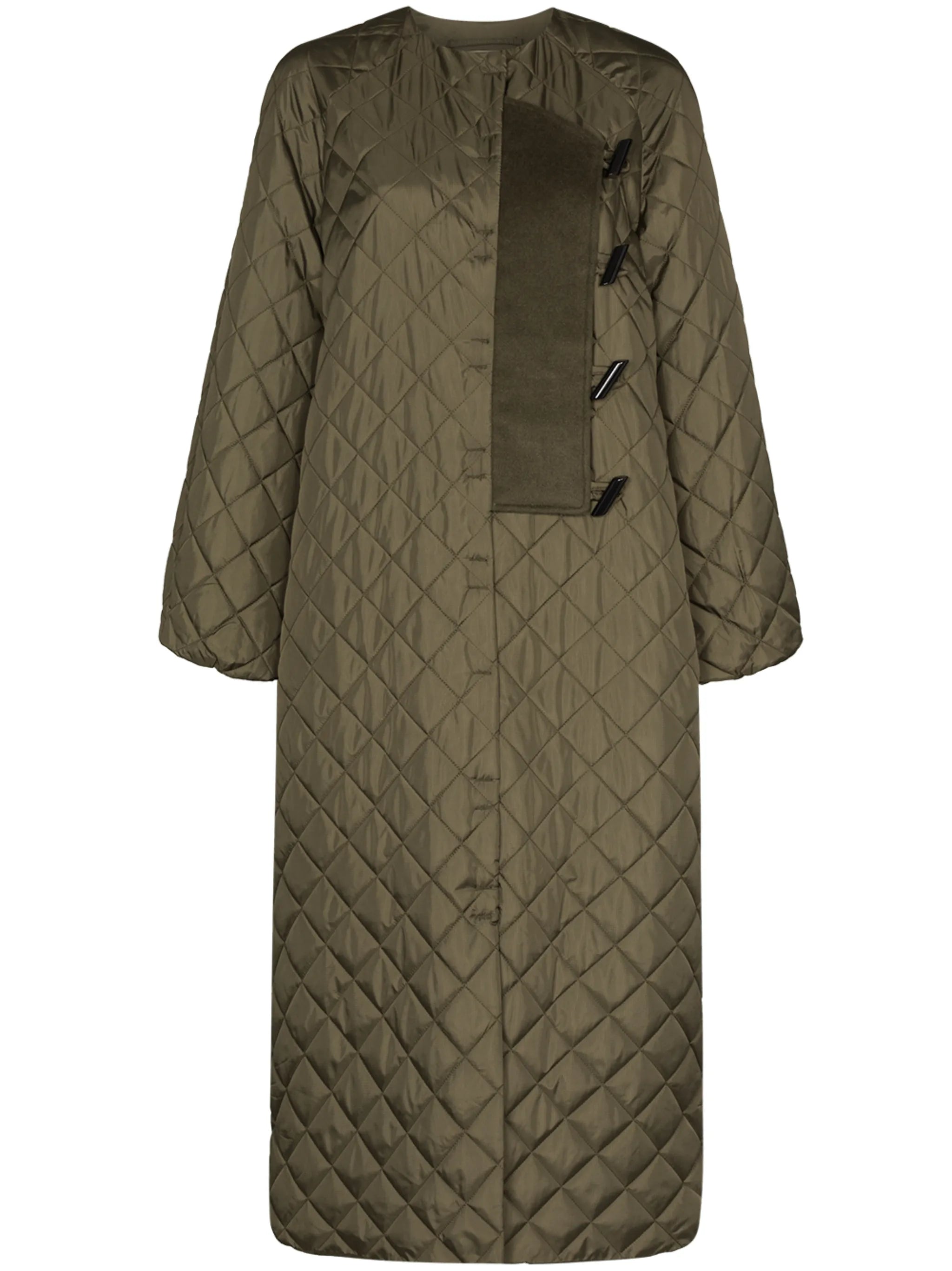 quilted ripstop coat