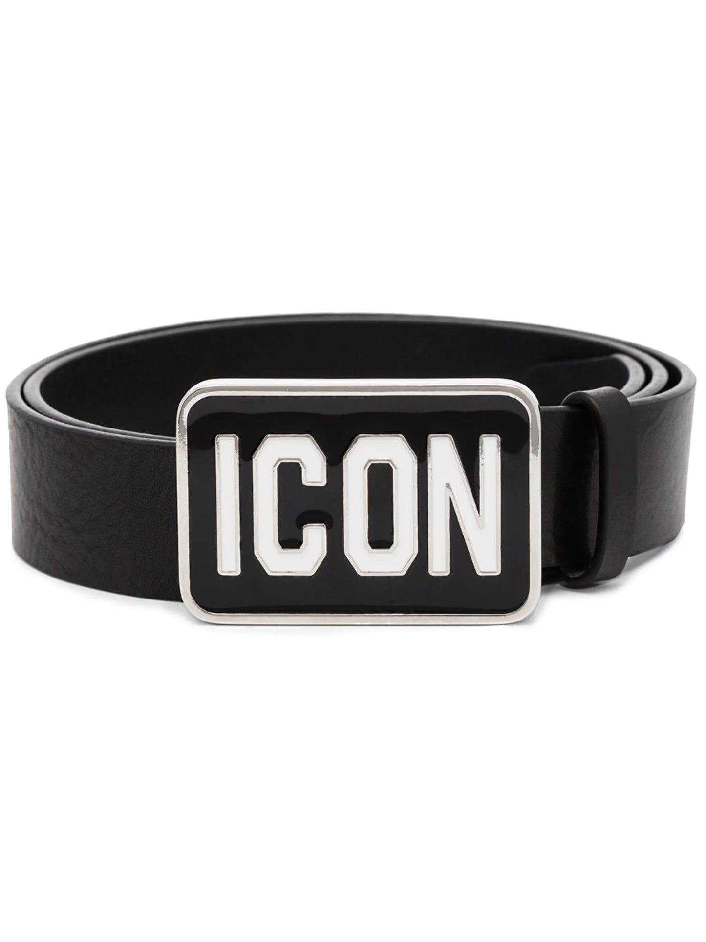 Icon leather belt