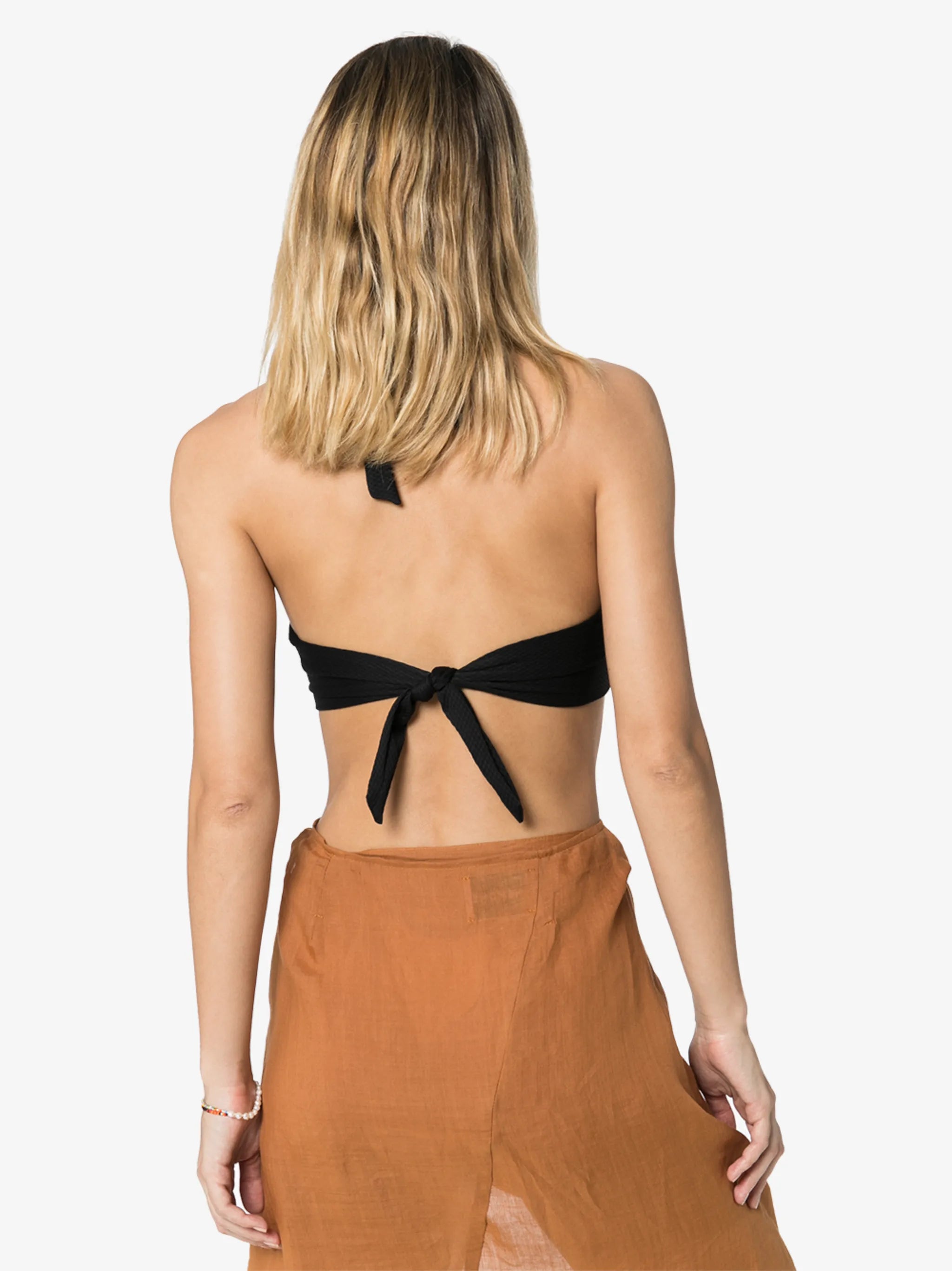 Core halterneck bikini top