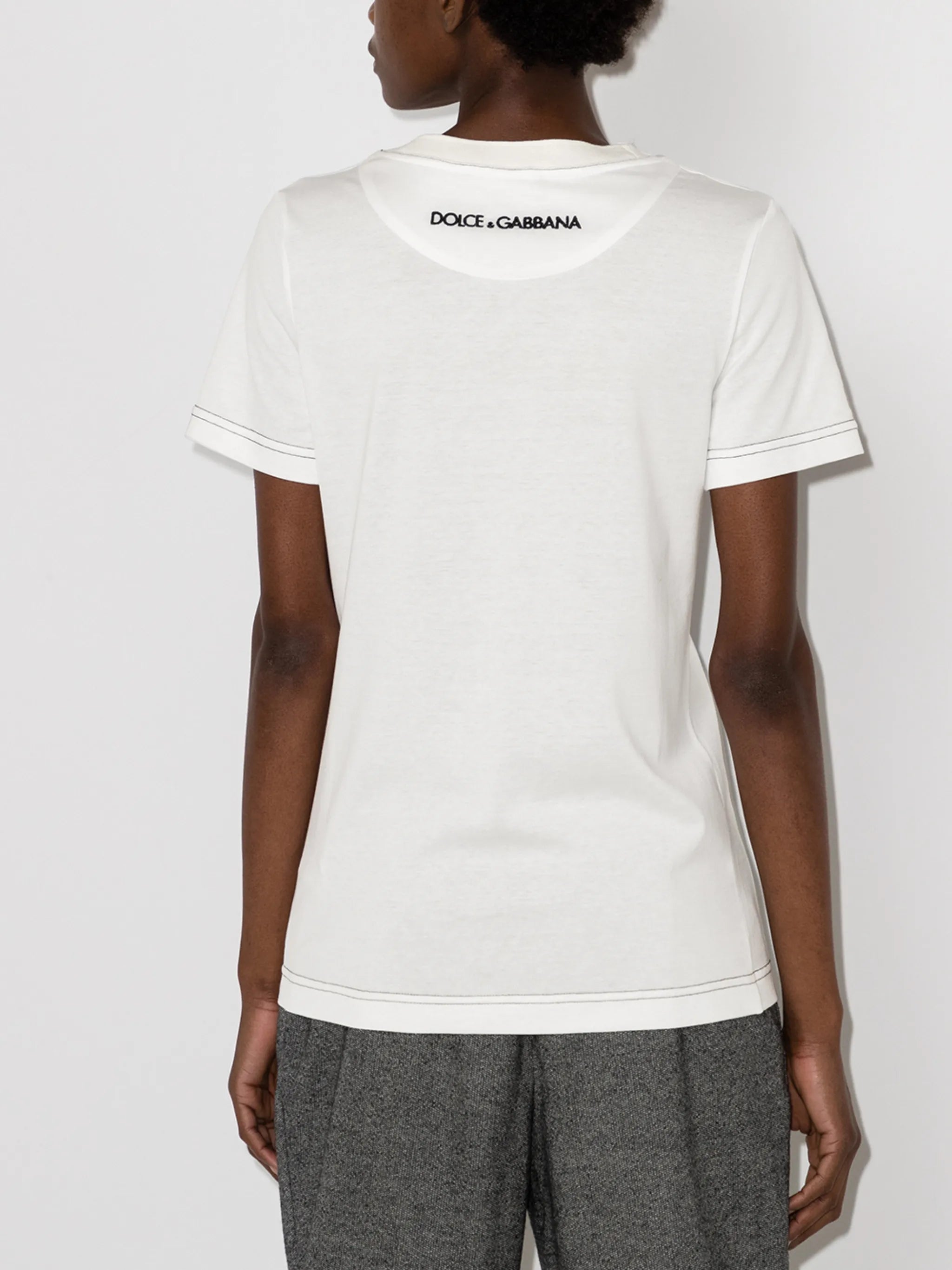 Amore-print crew-neck T-shirt