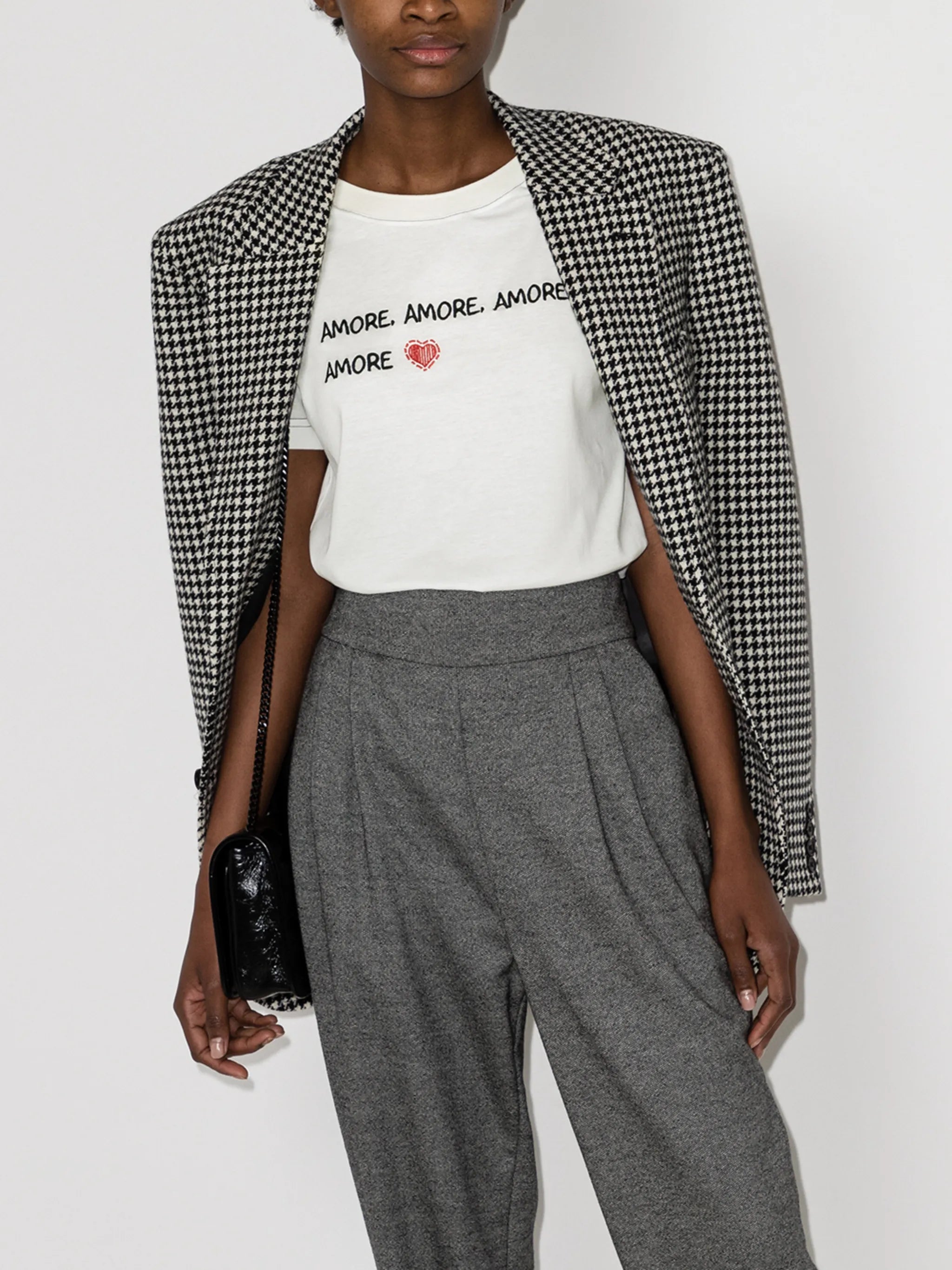 Amore-print crew-neck T-shirt