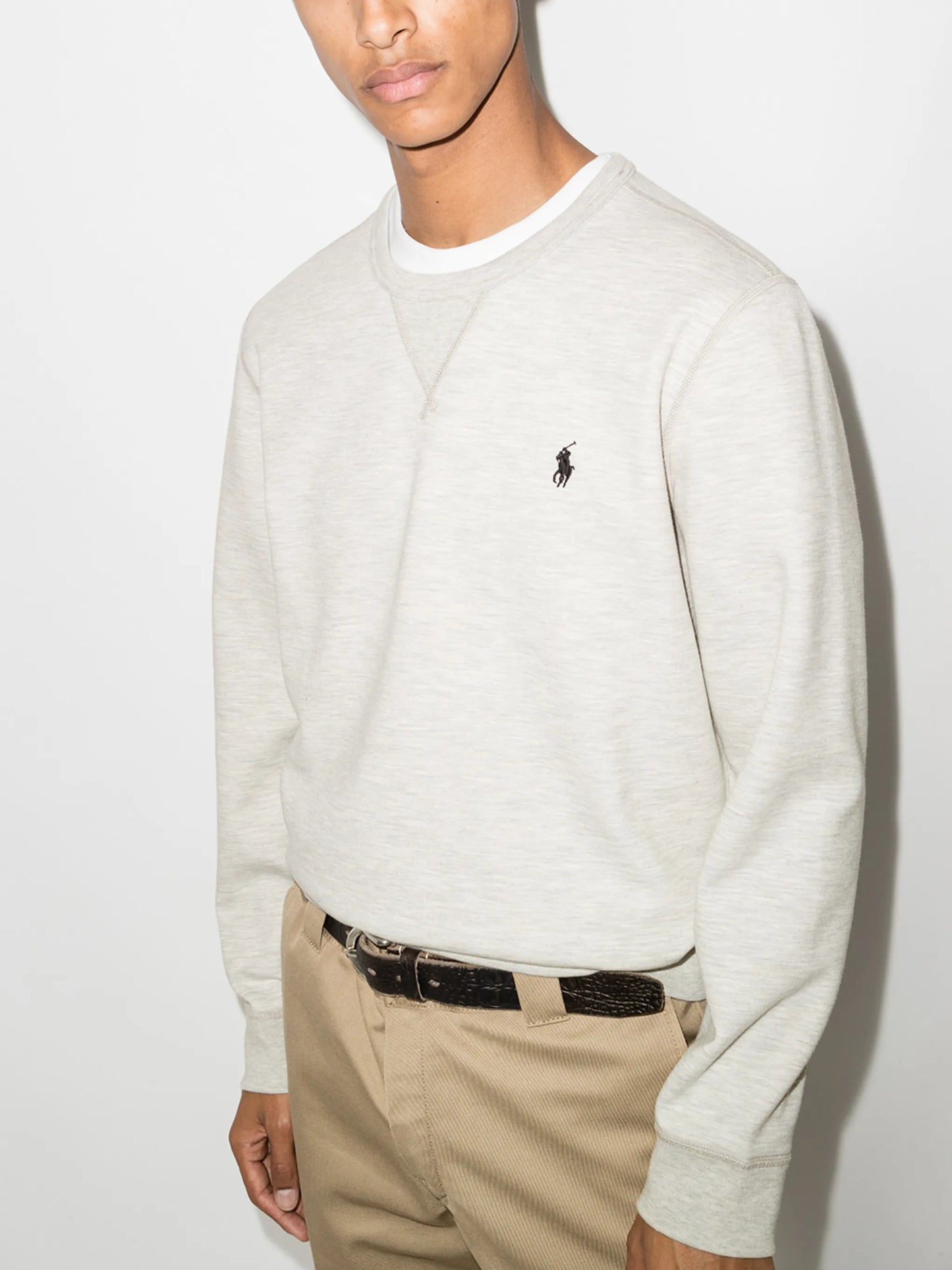 logo-embroidered sweatshirt