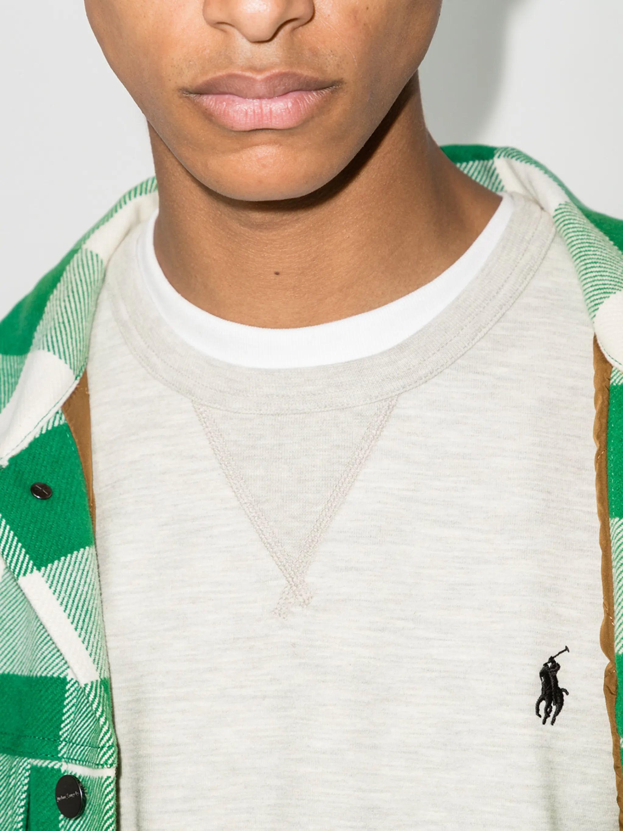 logo-embroidered sweatshirt