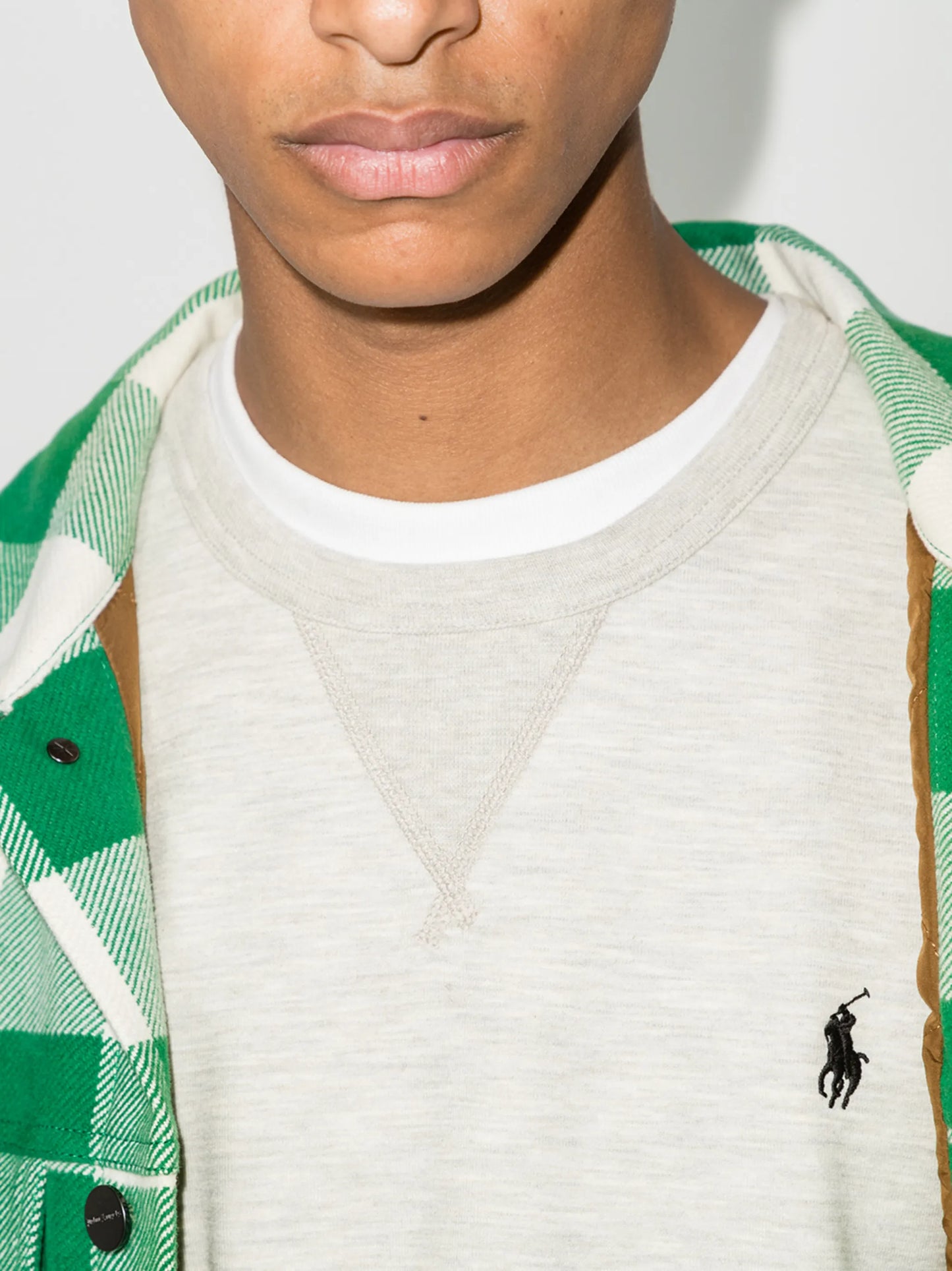 logo-embroidered sweatshirt