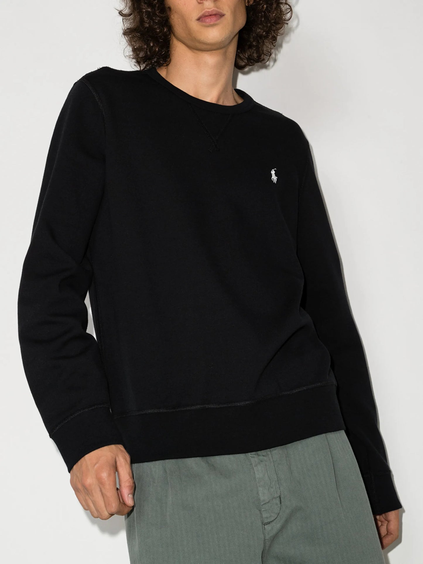 logo-embroidered sweatshirt