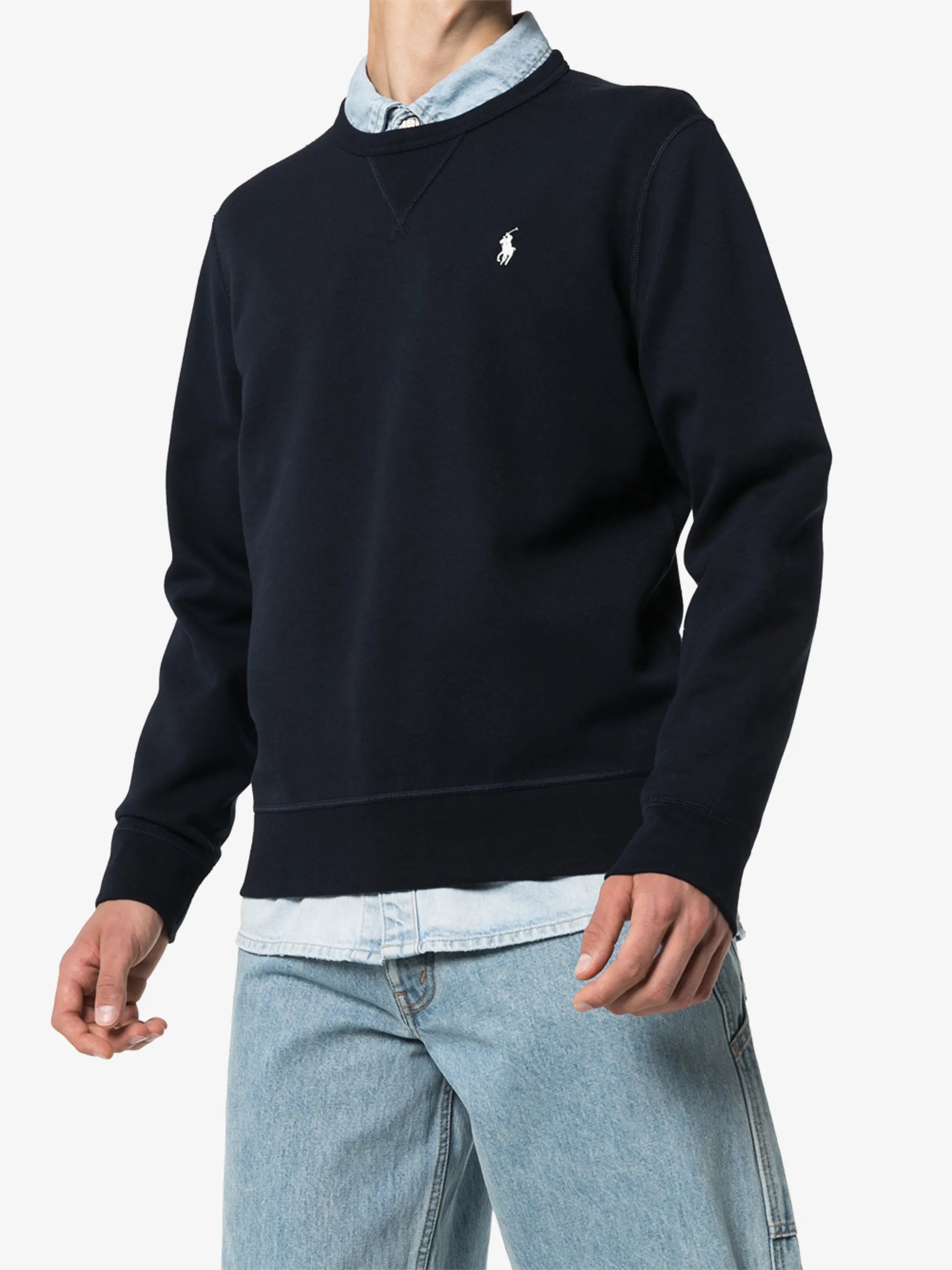 logo-embroidered sweatshirt
