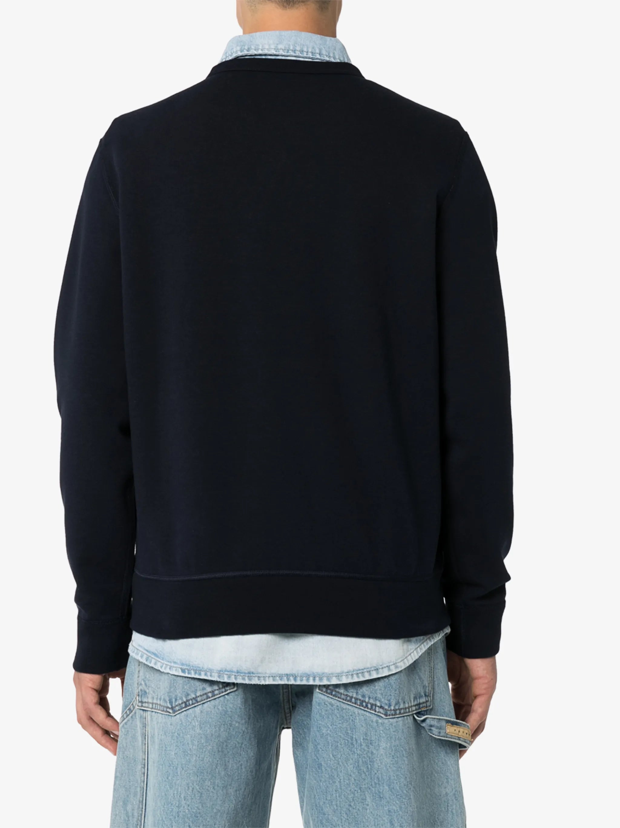 logo-embroidered sweatshirt