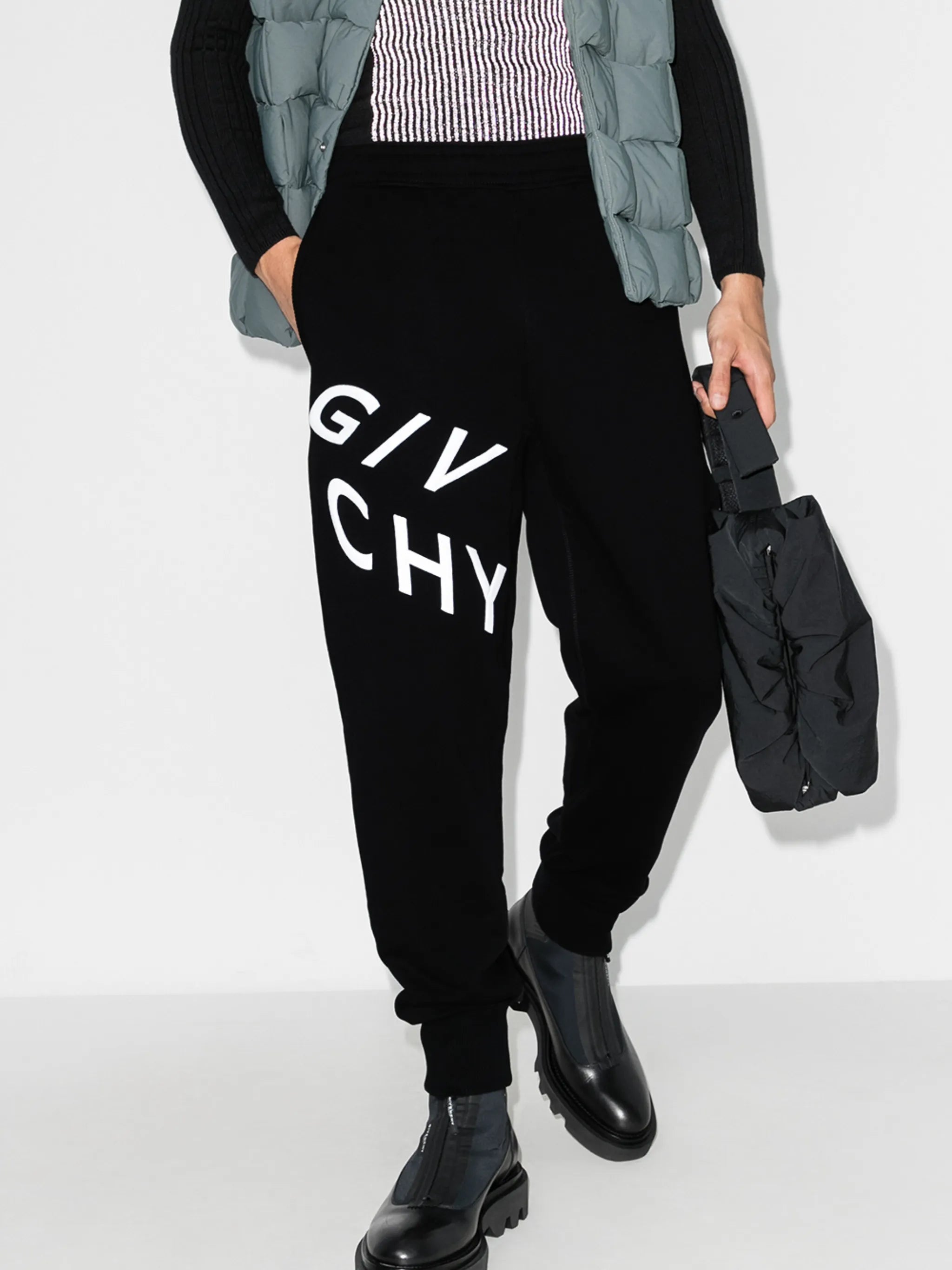 logo-print cotton track pants