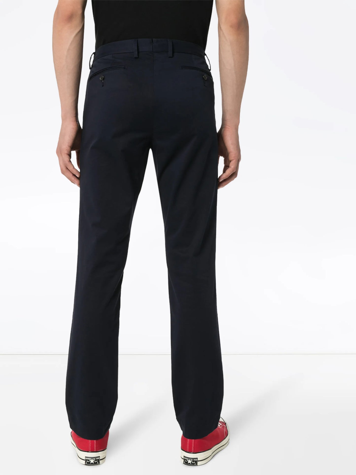 navy tailored trousers