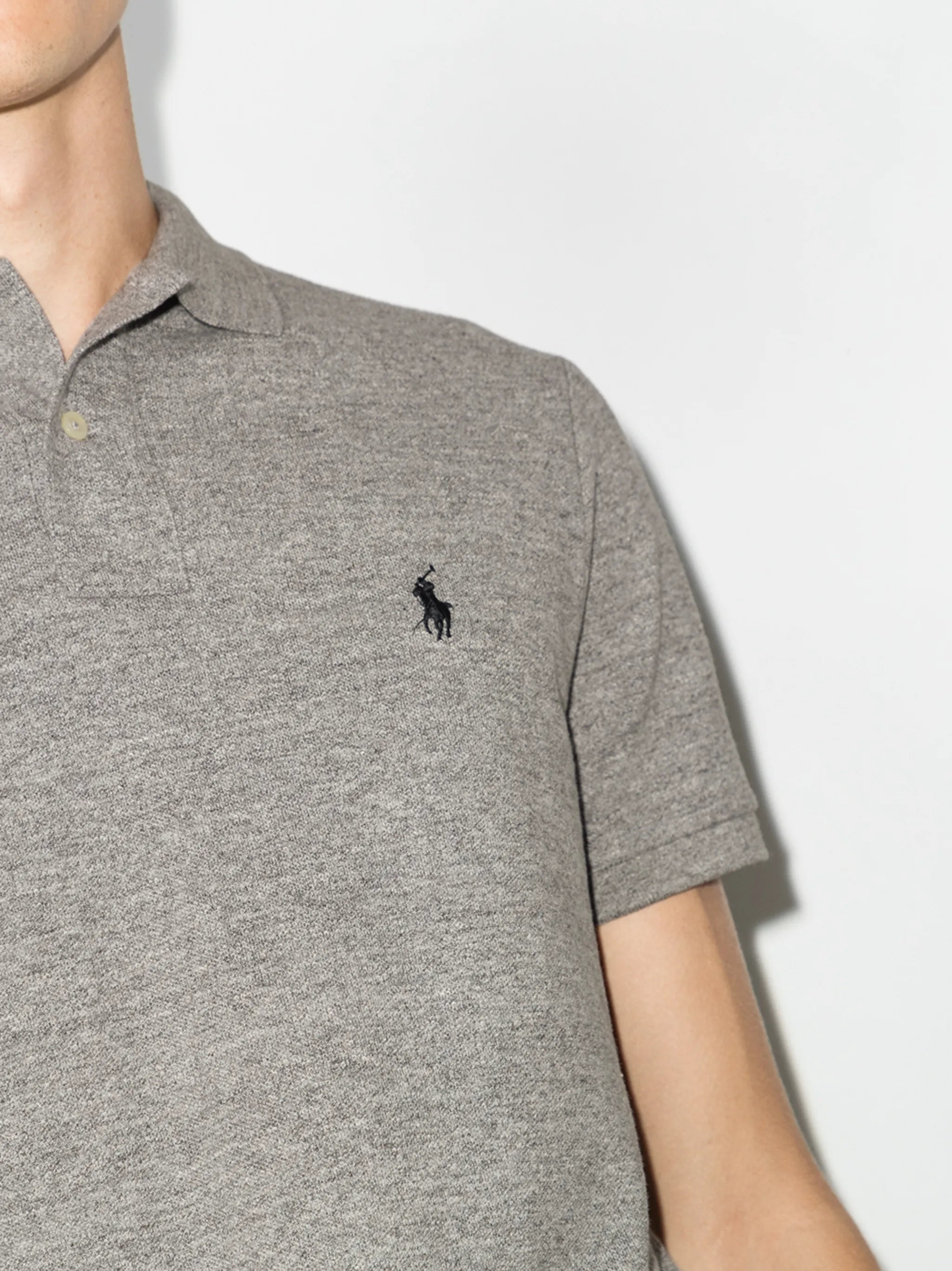 logo-embroidered polo shirt