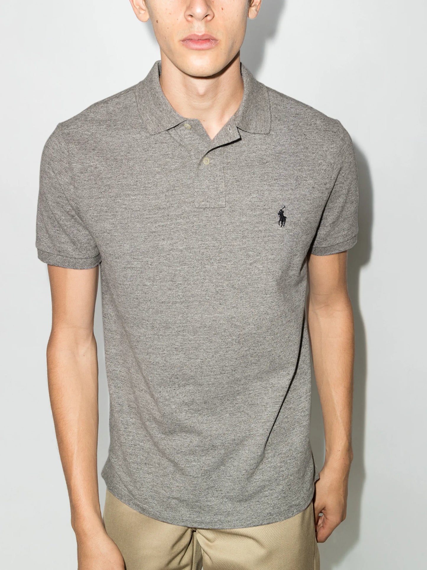 logo-embroidered polo shirt