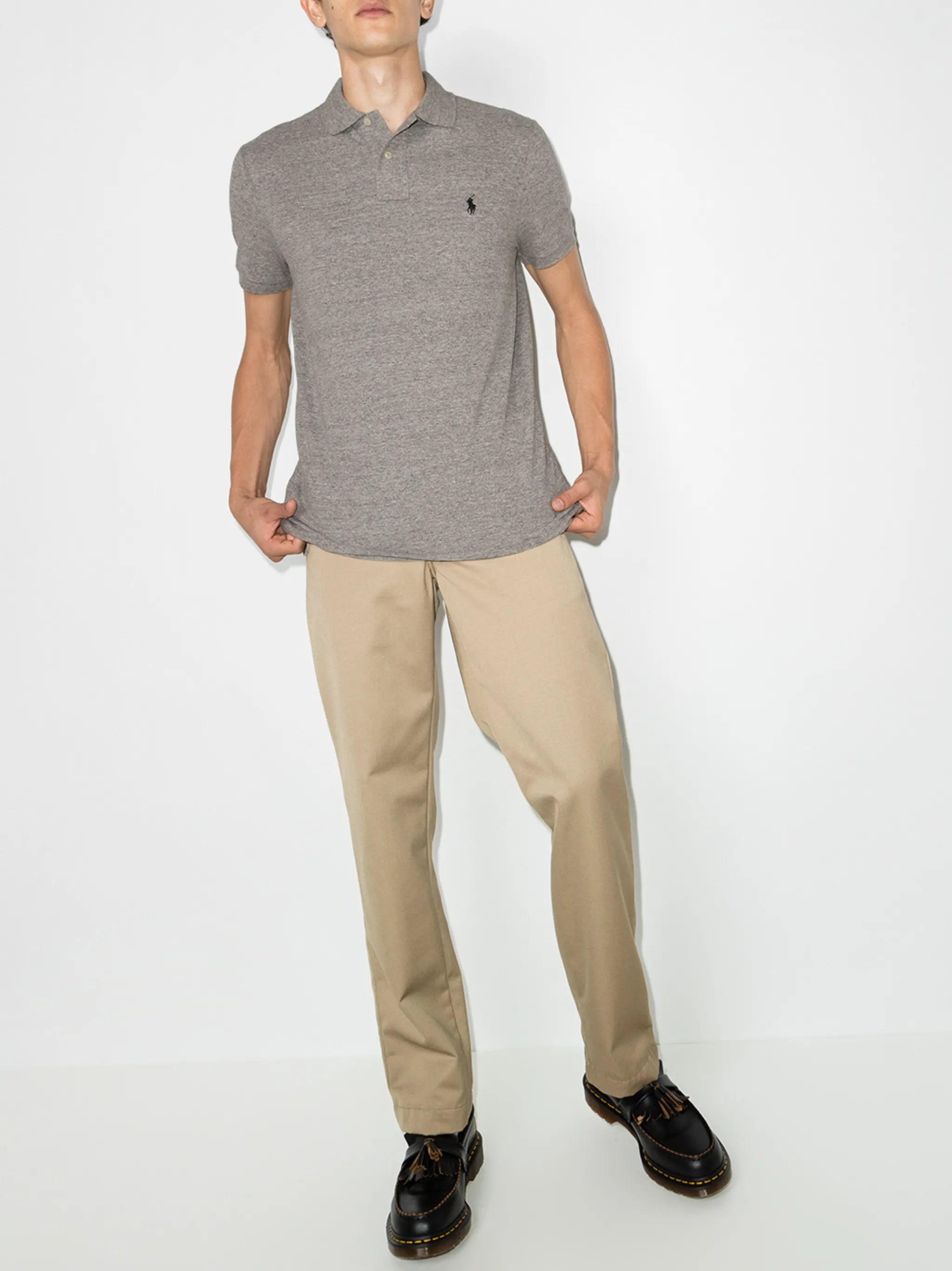 logo-embroidered polo shirt