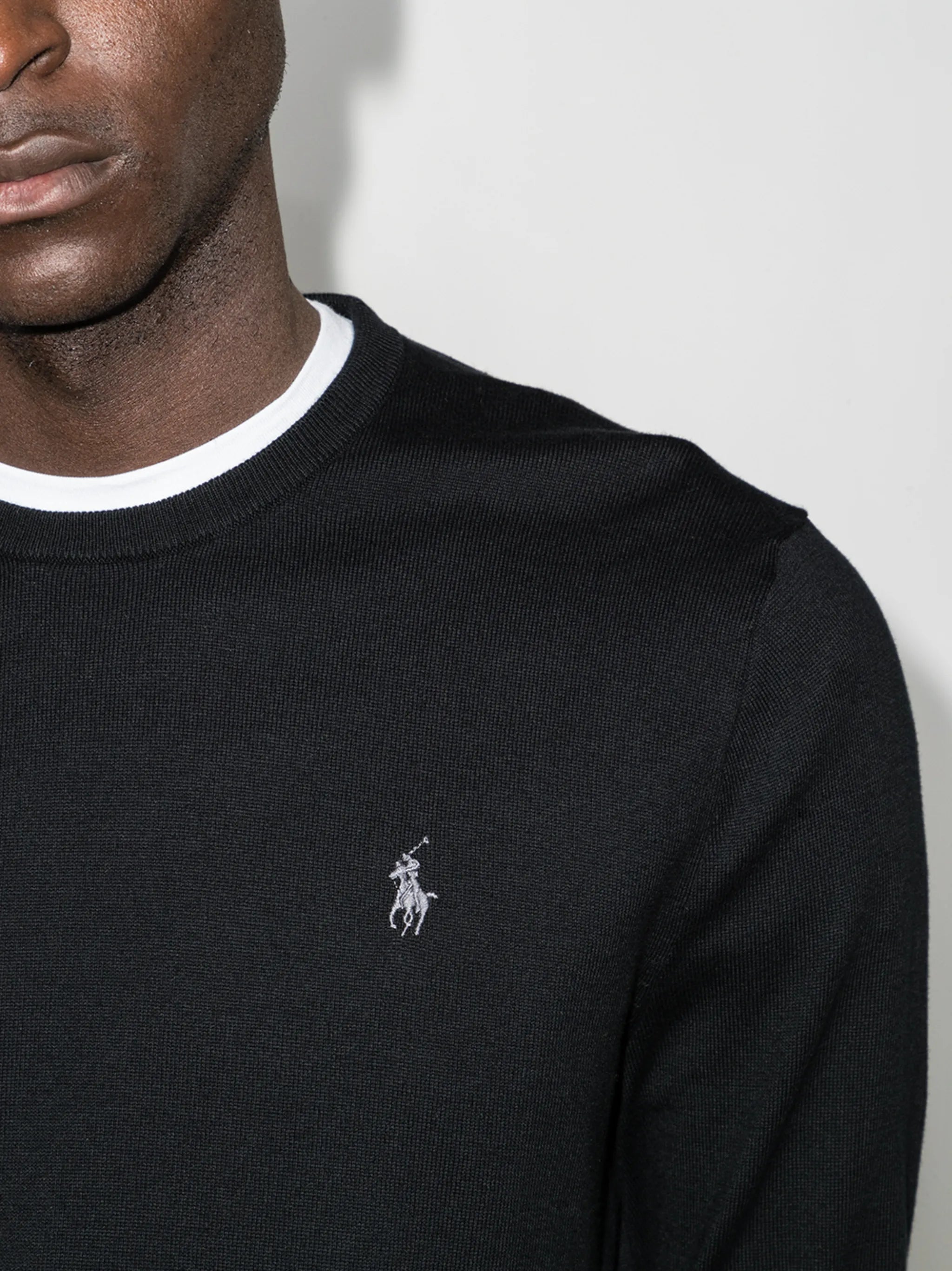 logo embroidery crew jumper