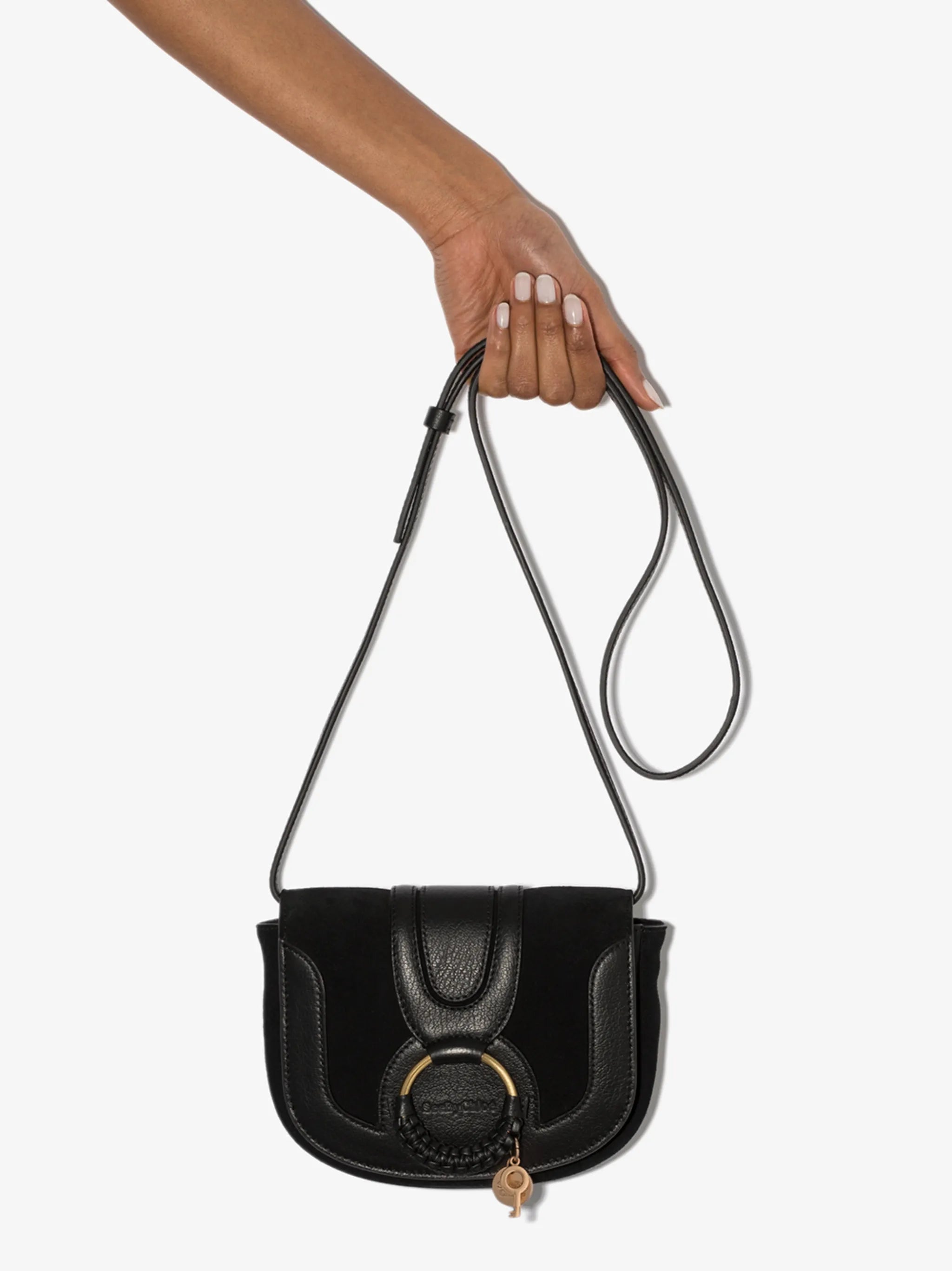 Hana tonal panel crossbody bag