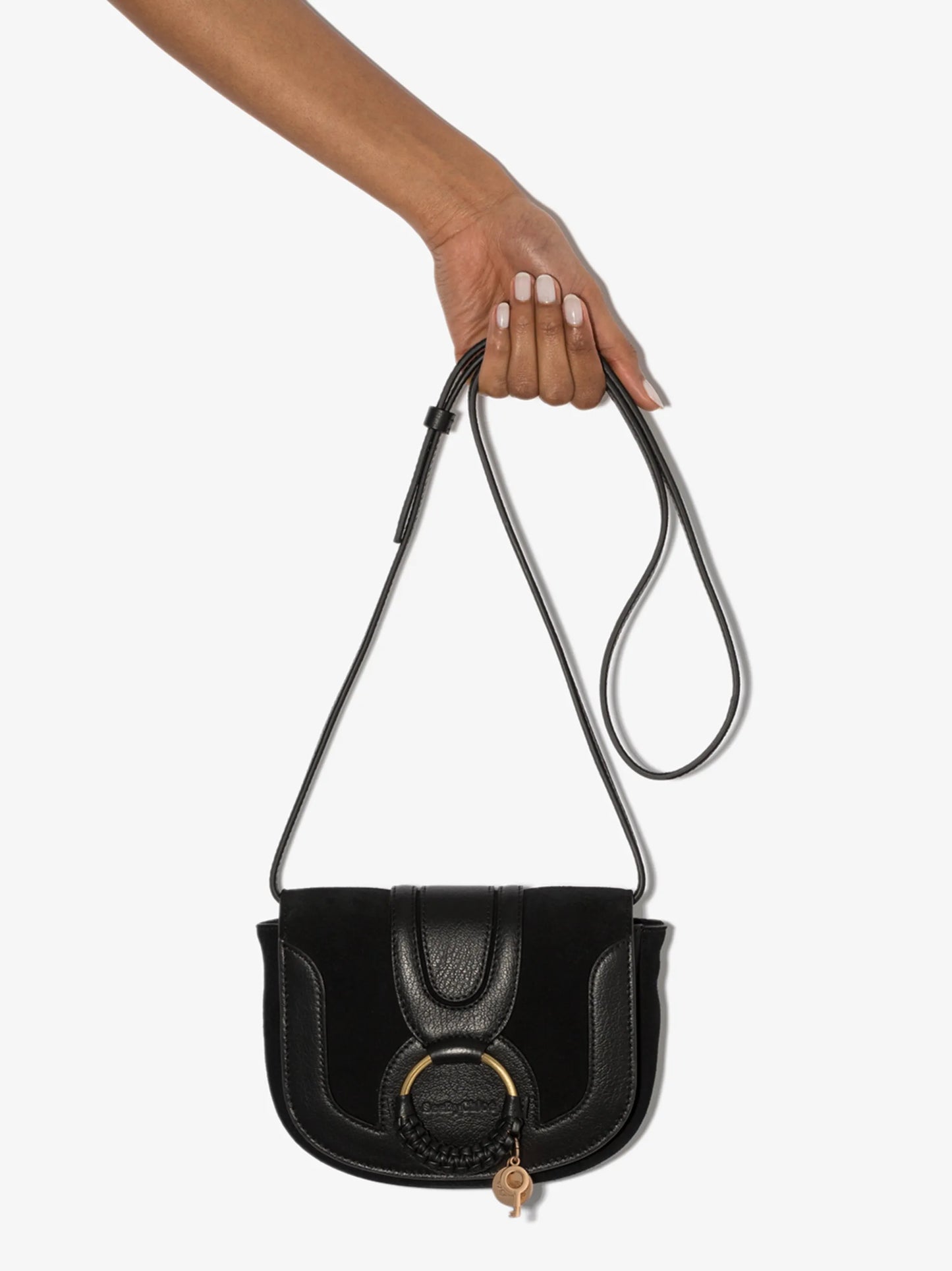 Hana tonal panel crossbody bag