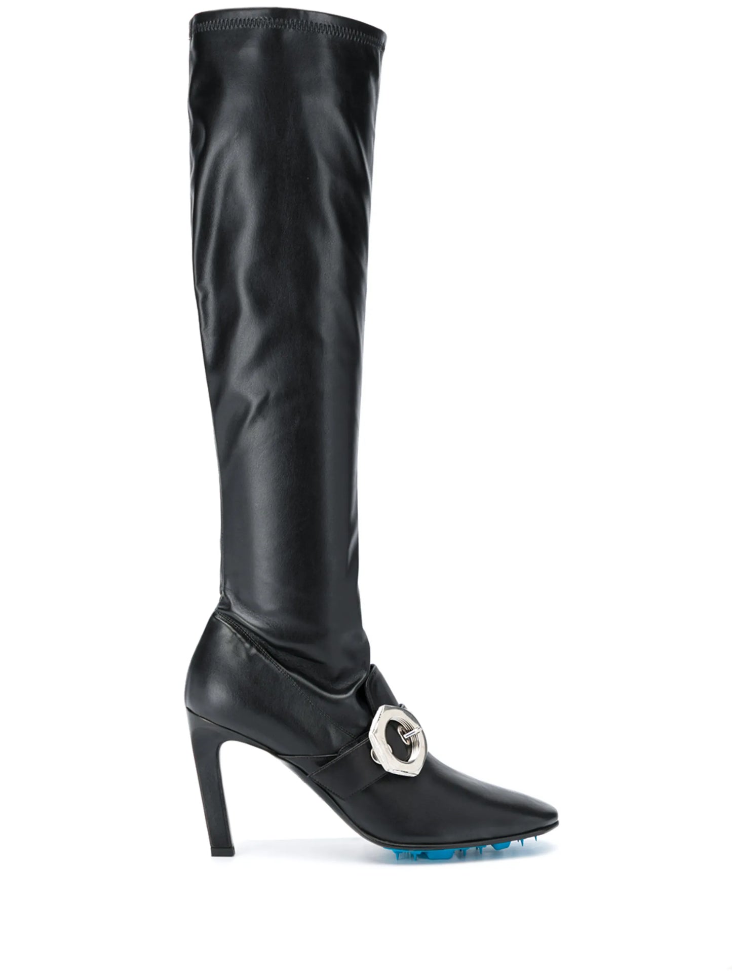 buckle-detail over-the-knee boots