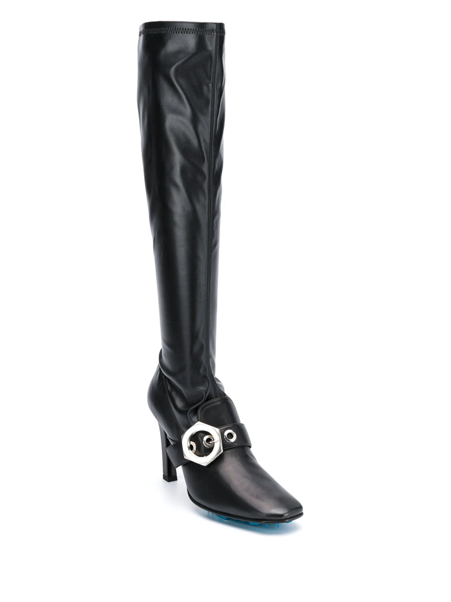 buckle-detail over-the-knee boots