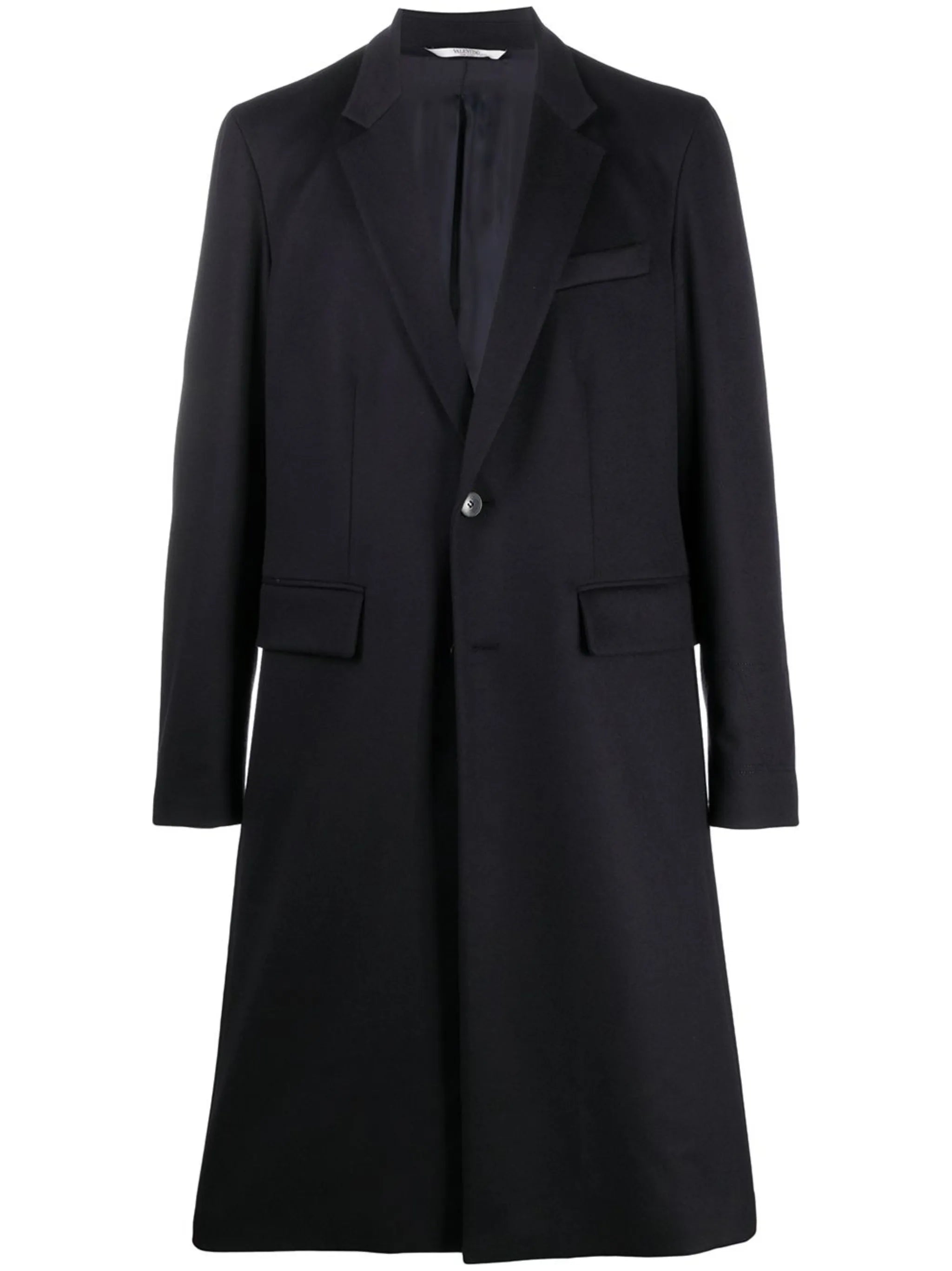 long sleeve single-breasted coat