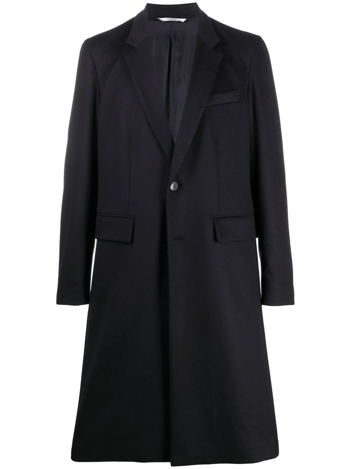 long sleeve single-breasted coat