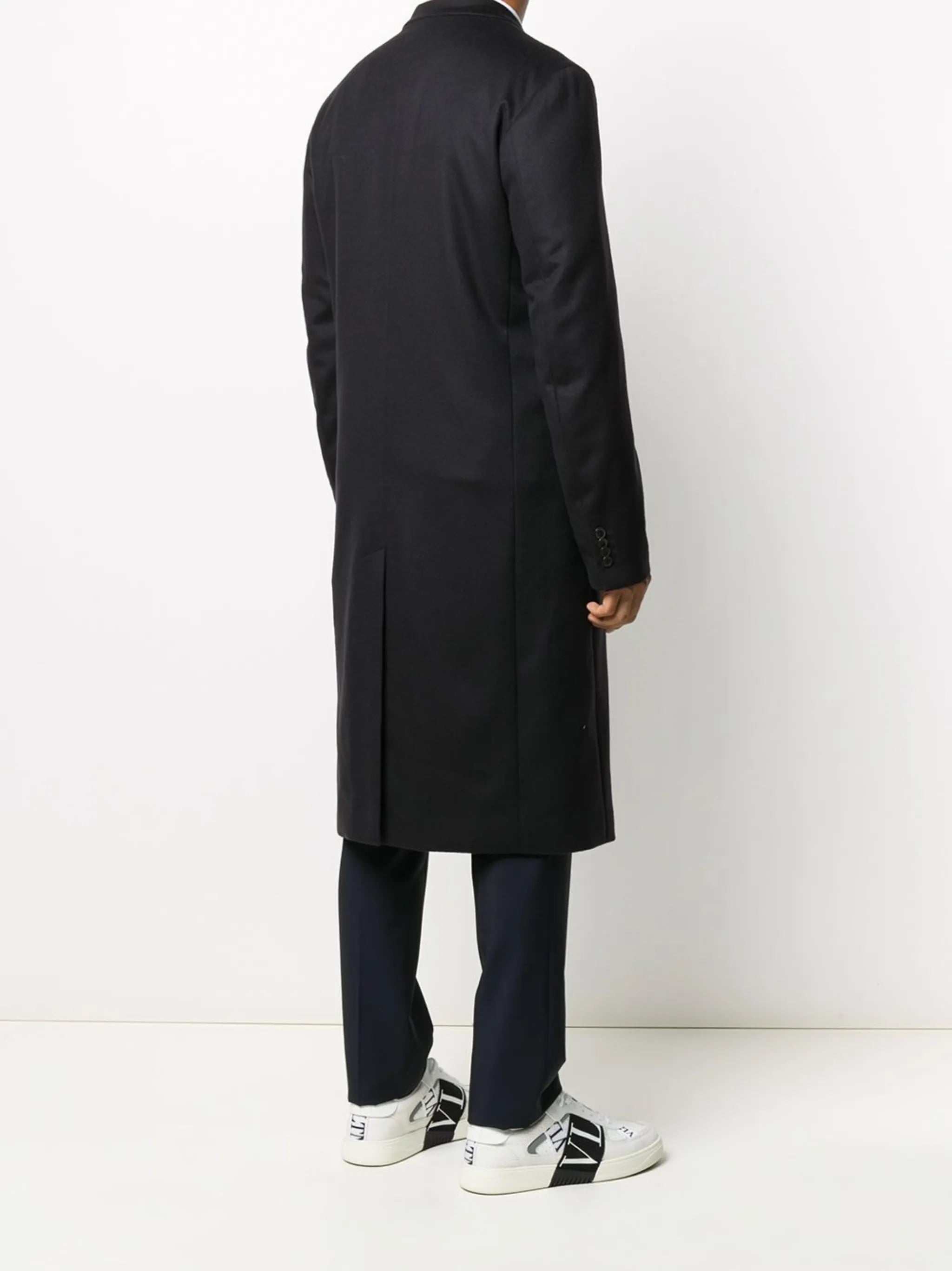 long sleeve single-breasted coat