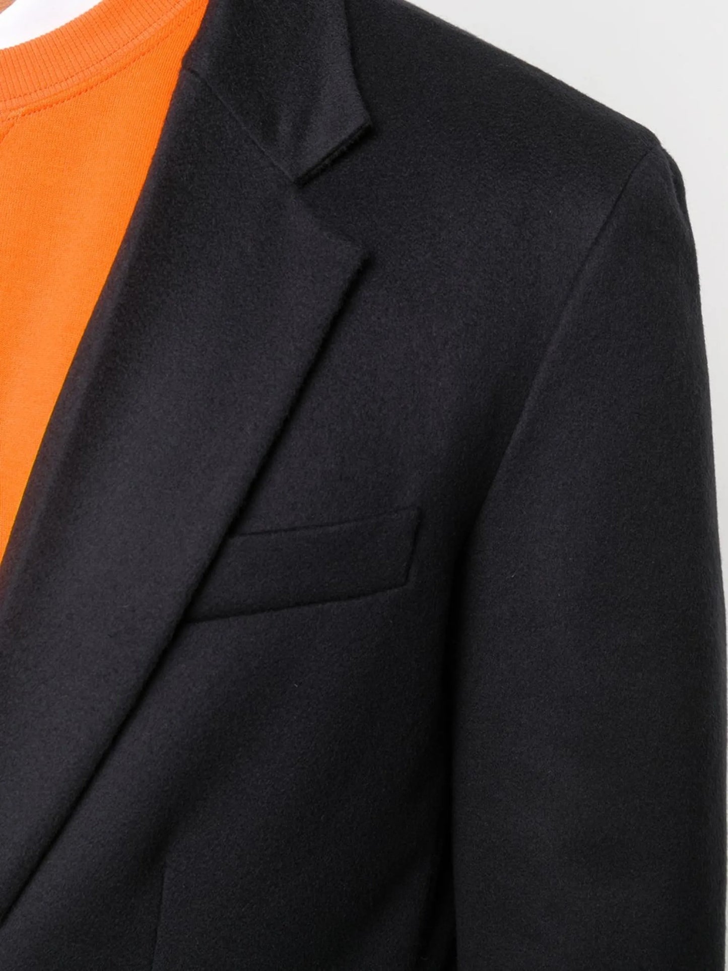 long sleeve single-breasted coat