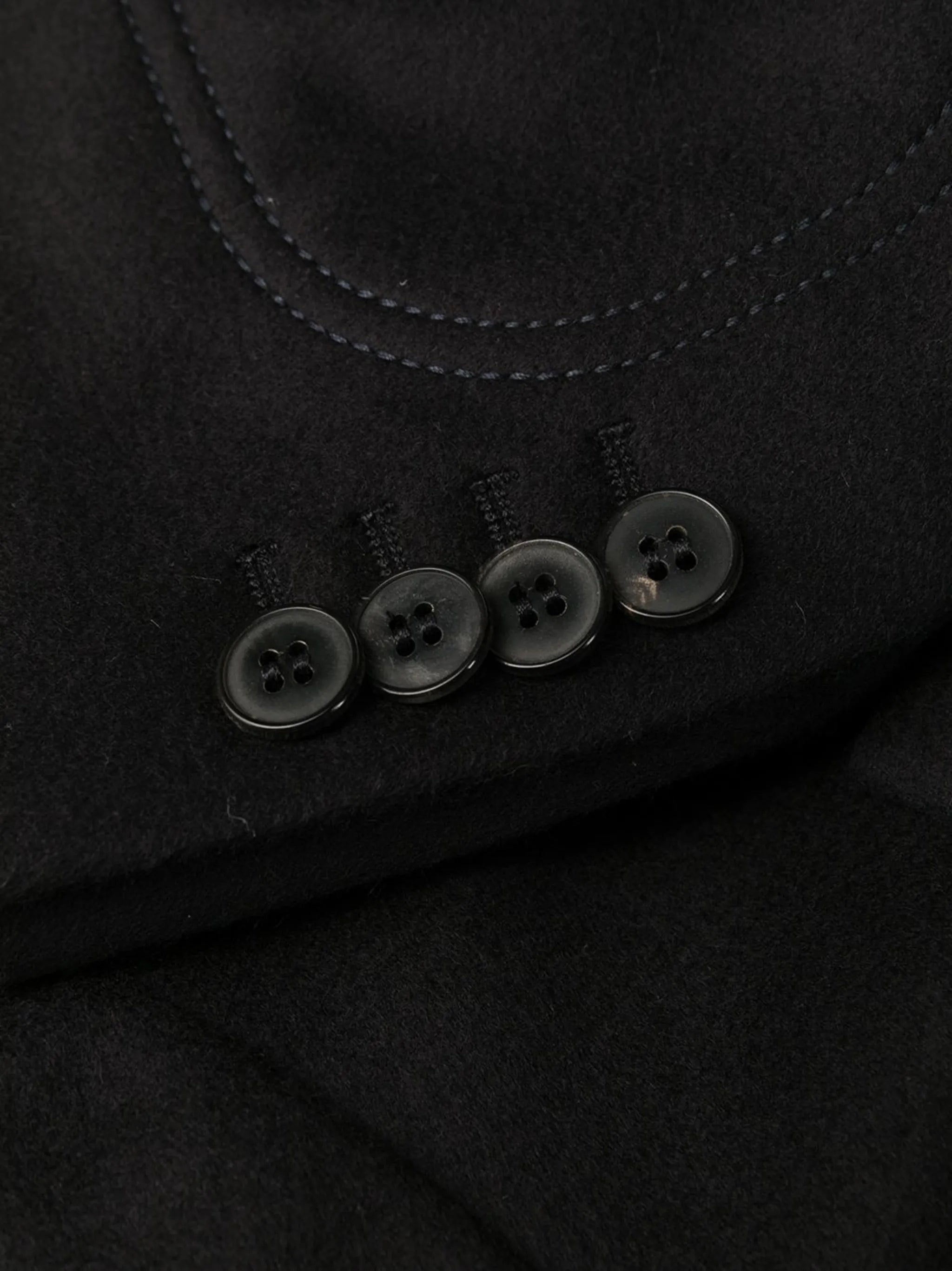 long sleeve single-breasted coat