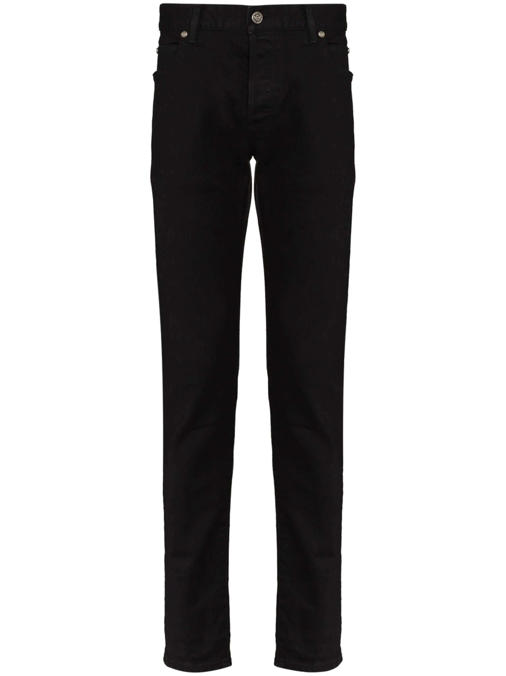 mid-rise slim-leg jeans