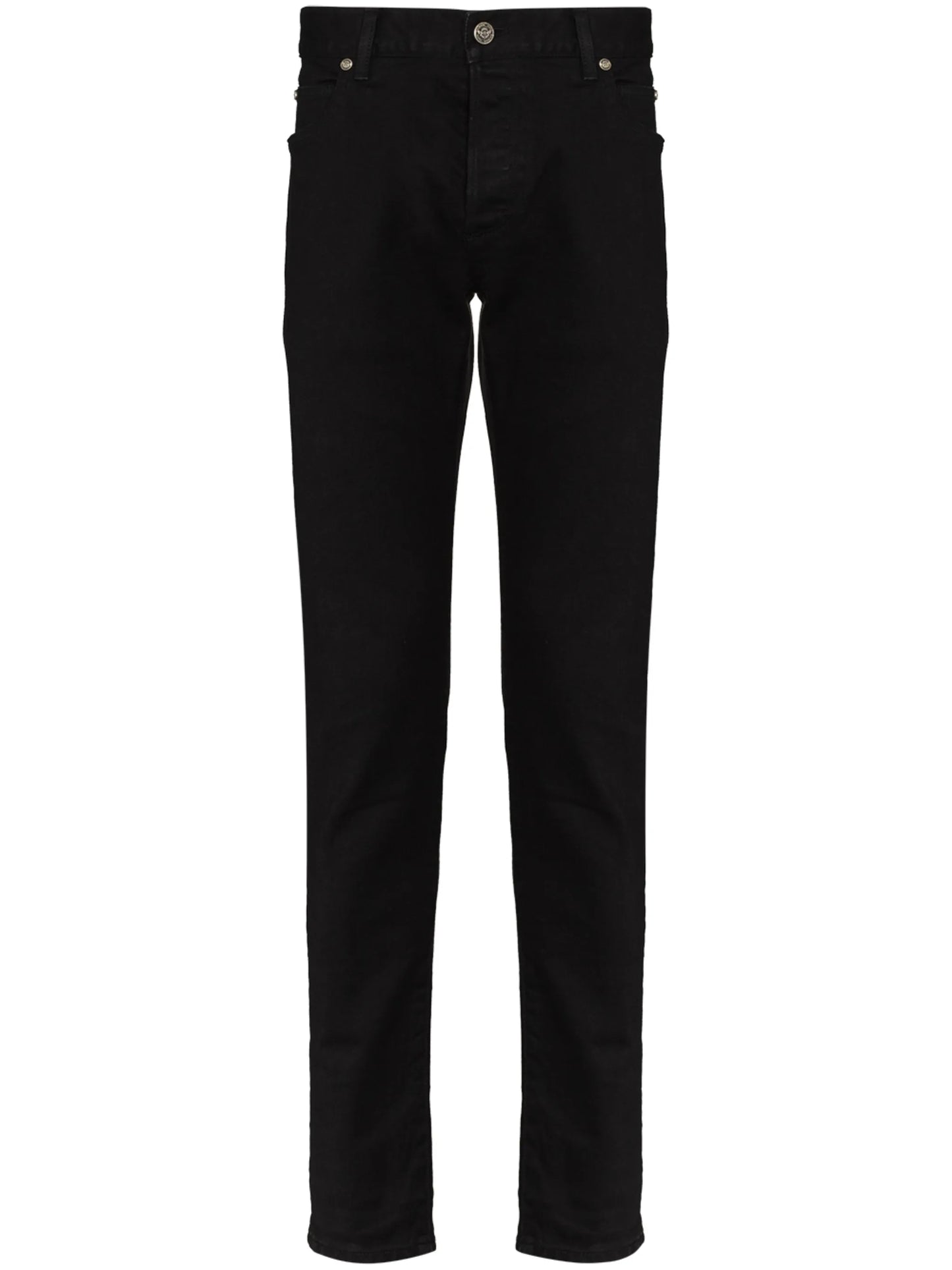 mid-rise slim-leg jeans