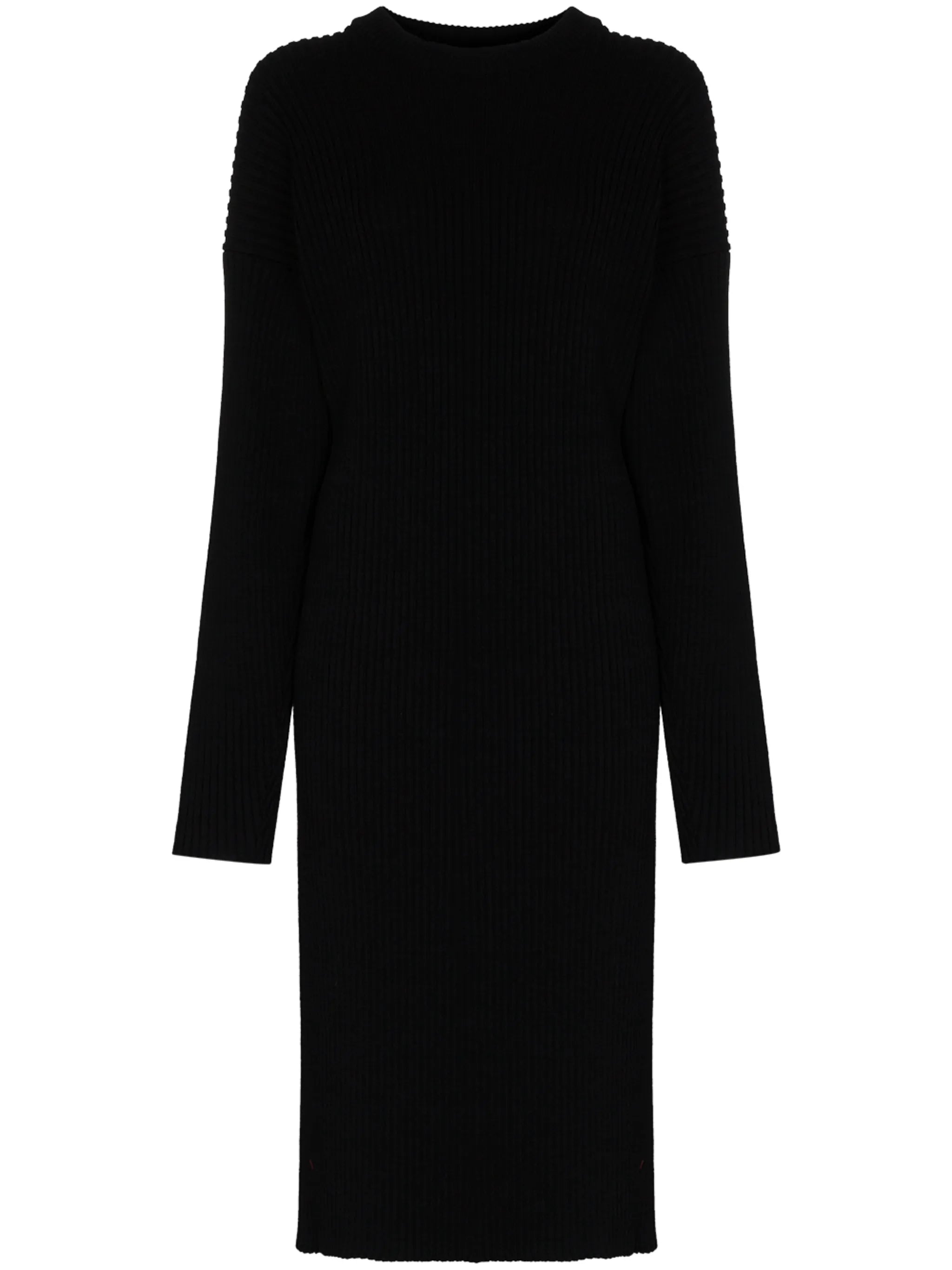 cut-out knee-length sweater dress