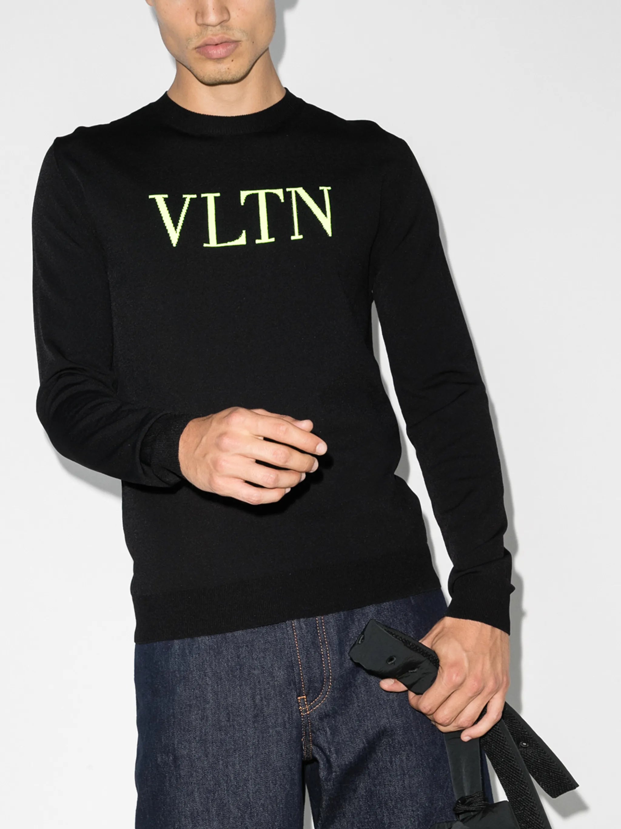 VLTN intarsia-knit jumper