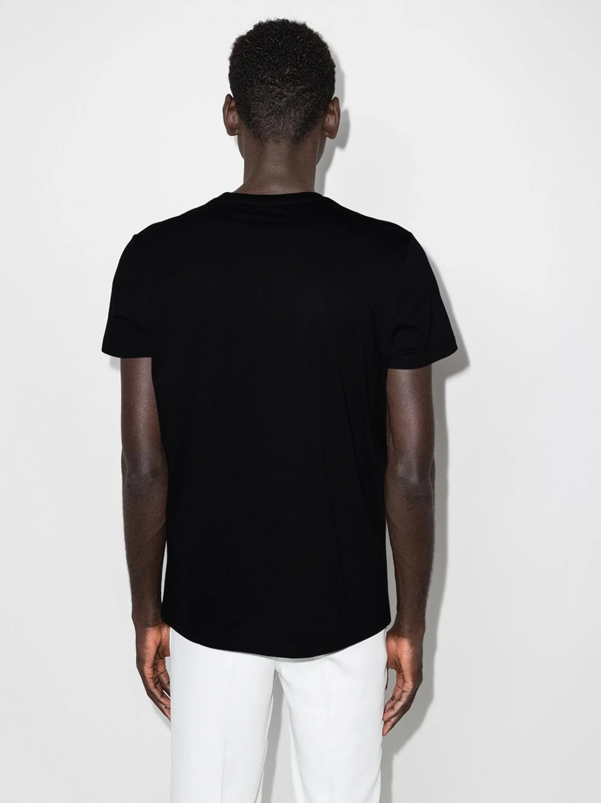 flocked logo T-shirt