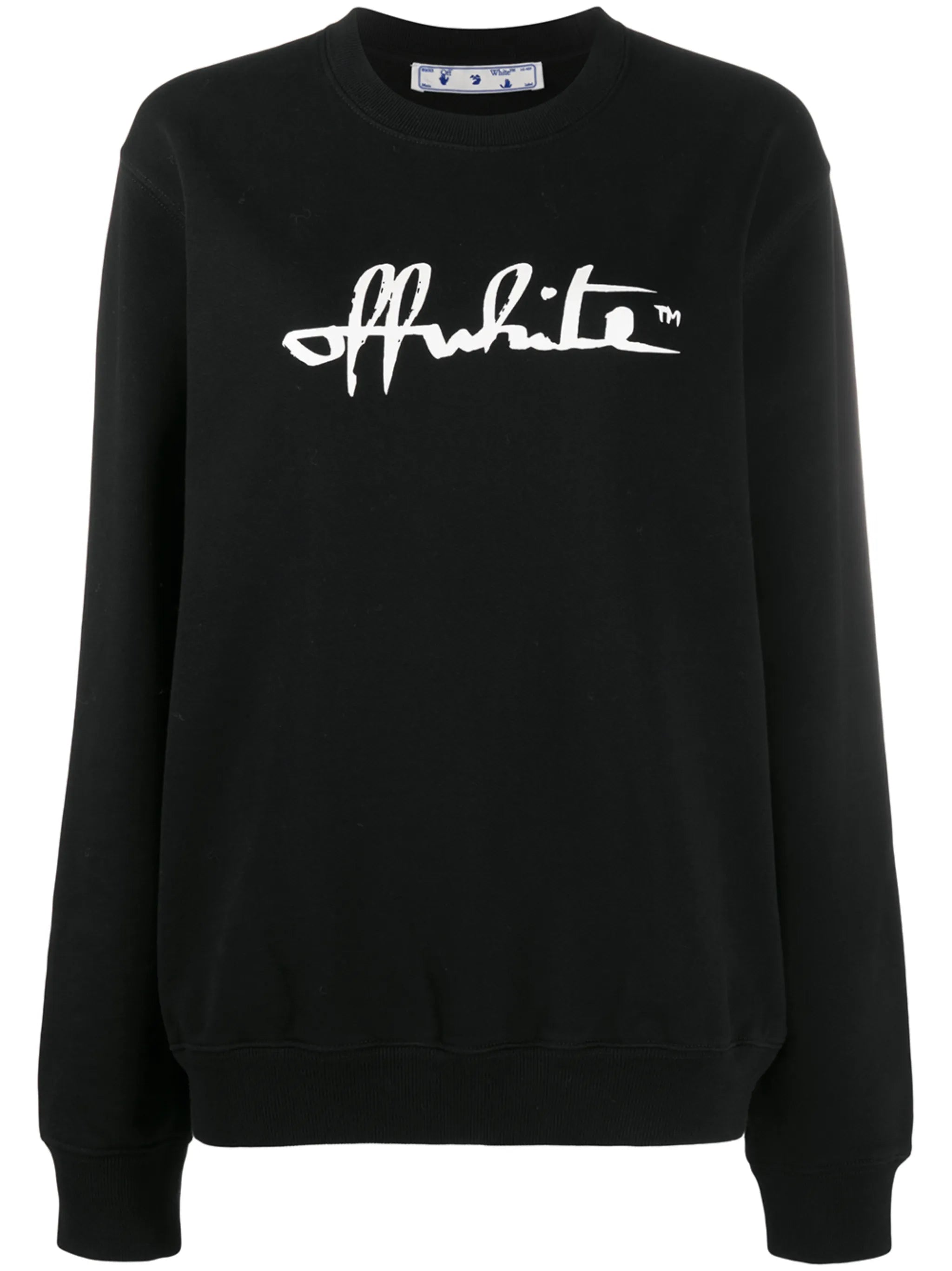 script logo sweatshirt