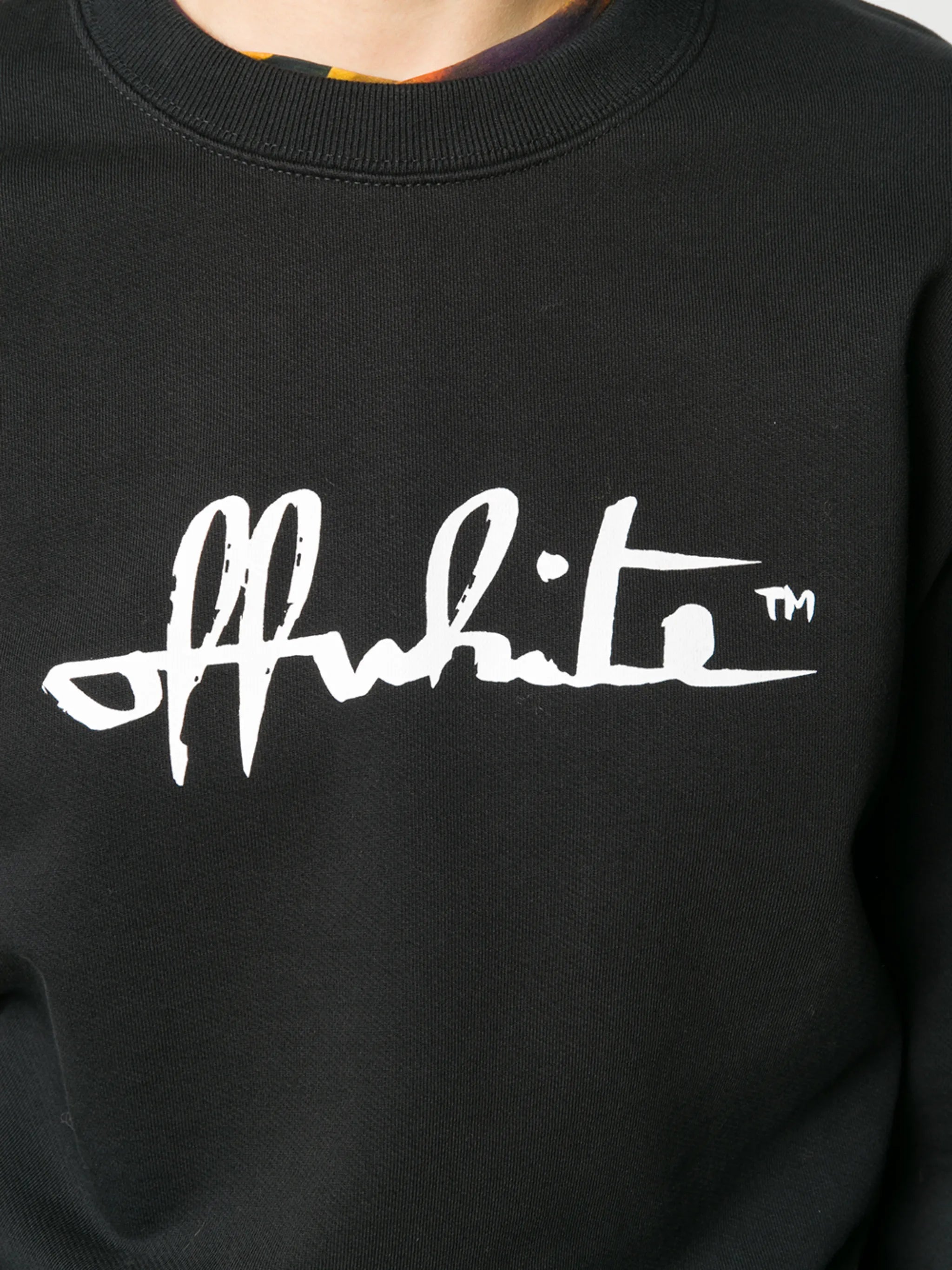 script logo sweatshirt