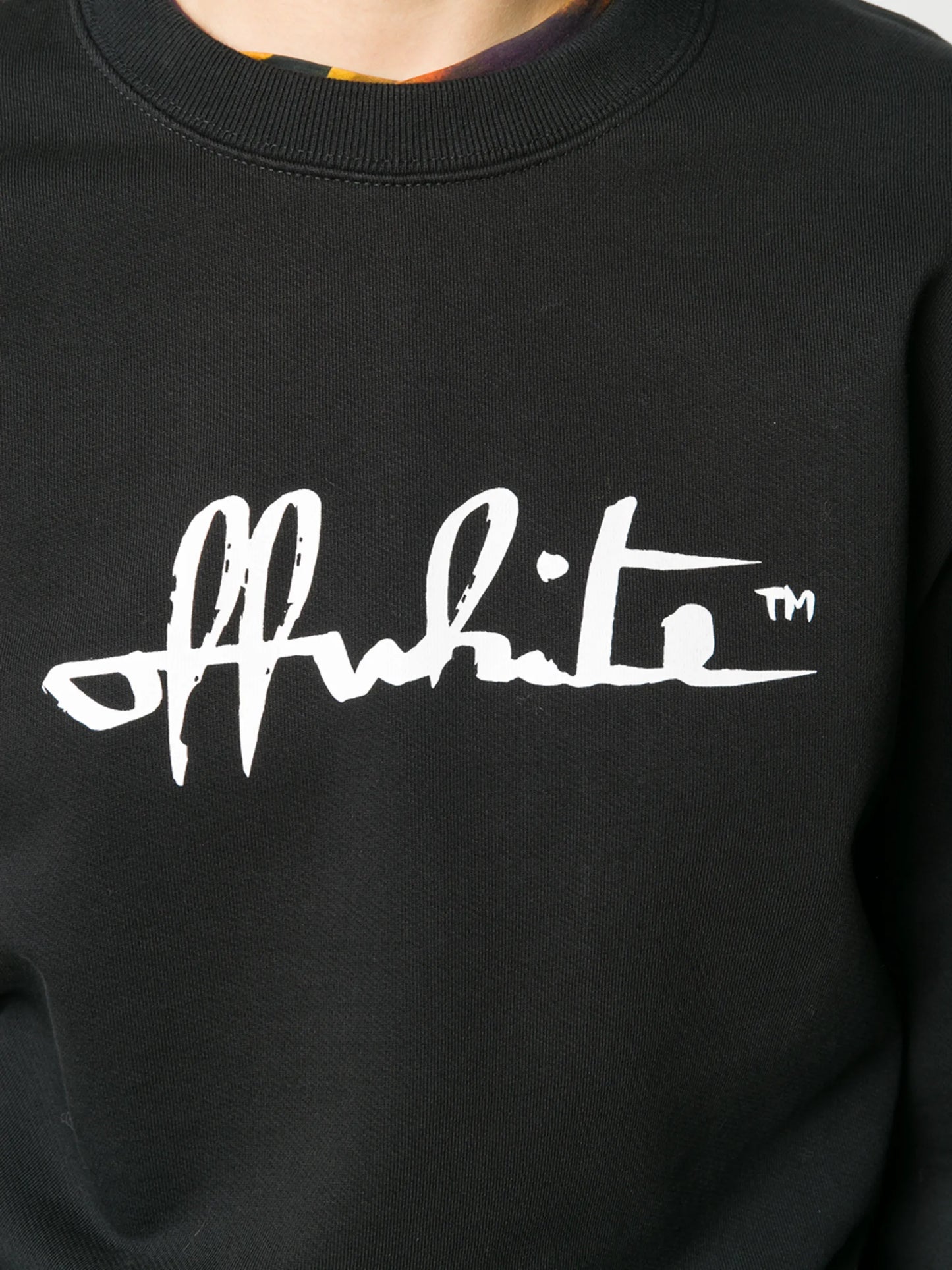script logo sweatshirt