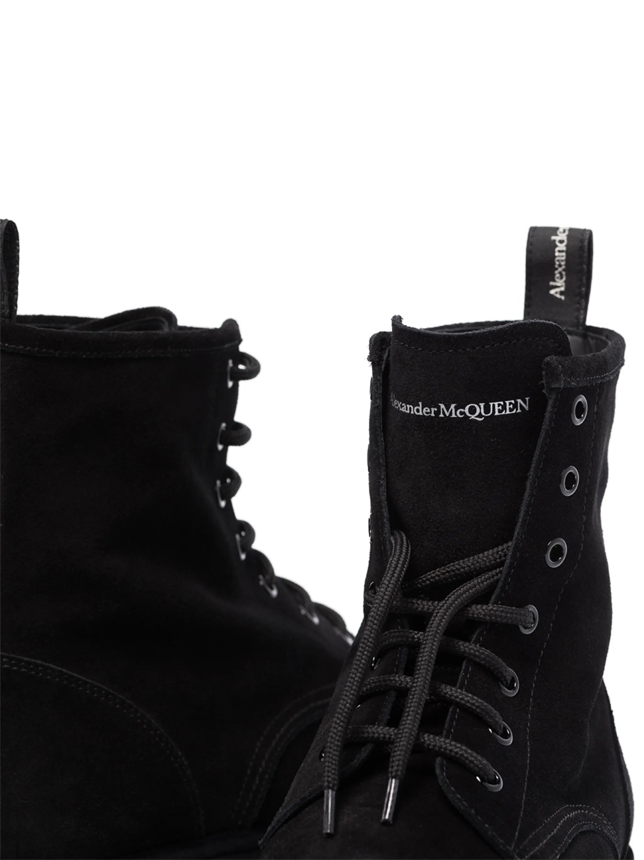 lace-up suede boots