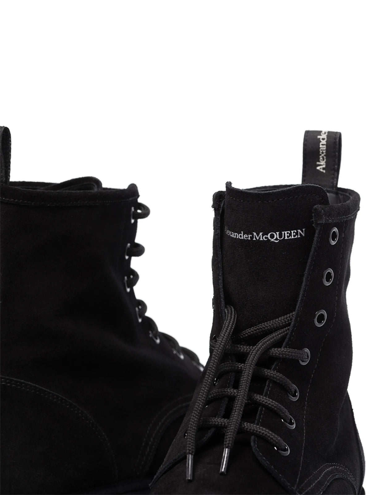lace-up suede boots