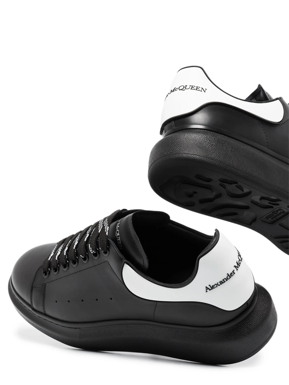 Oversized leather sneakers