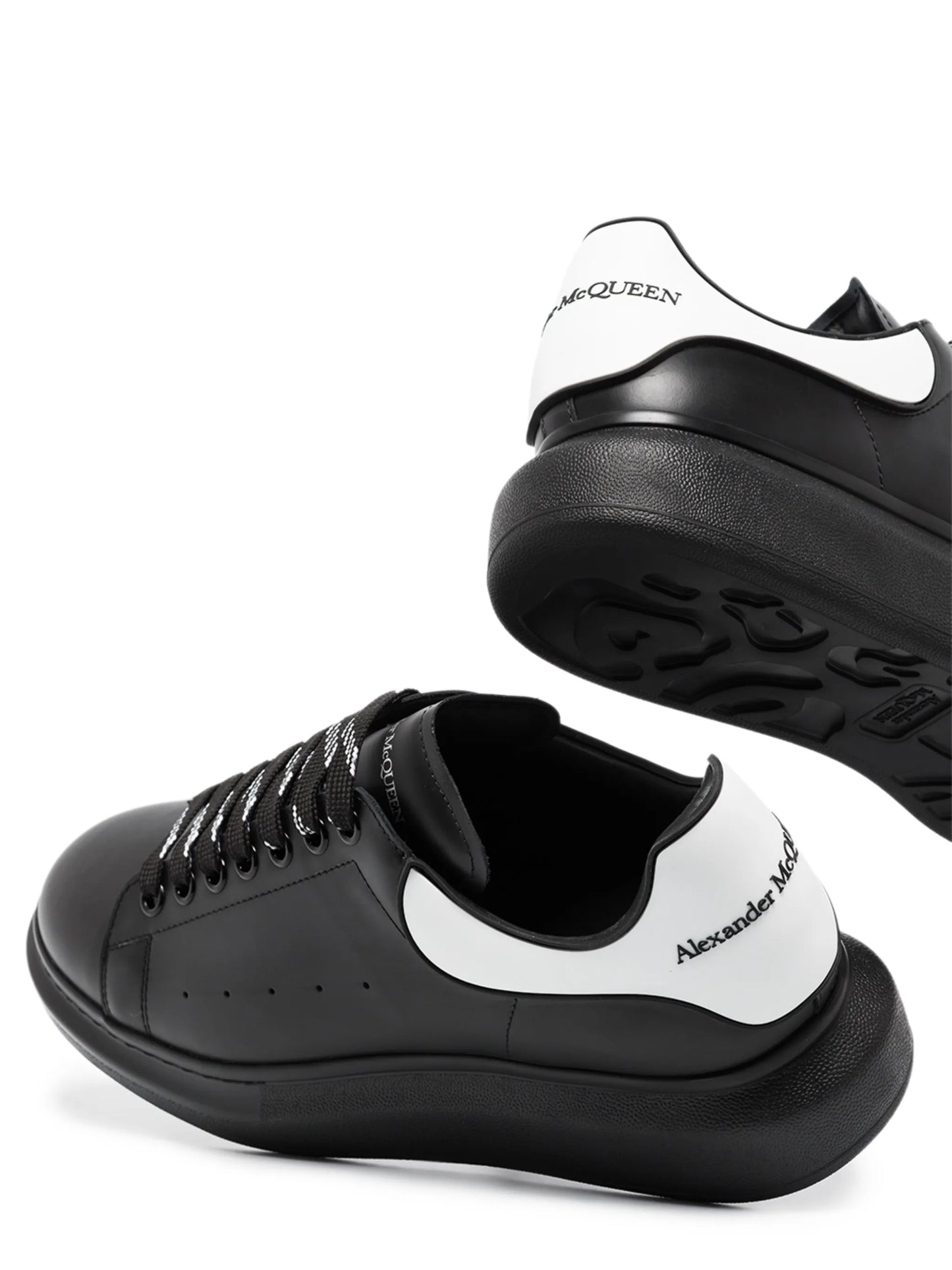 Oversized leather sneakers