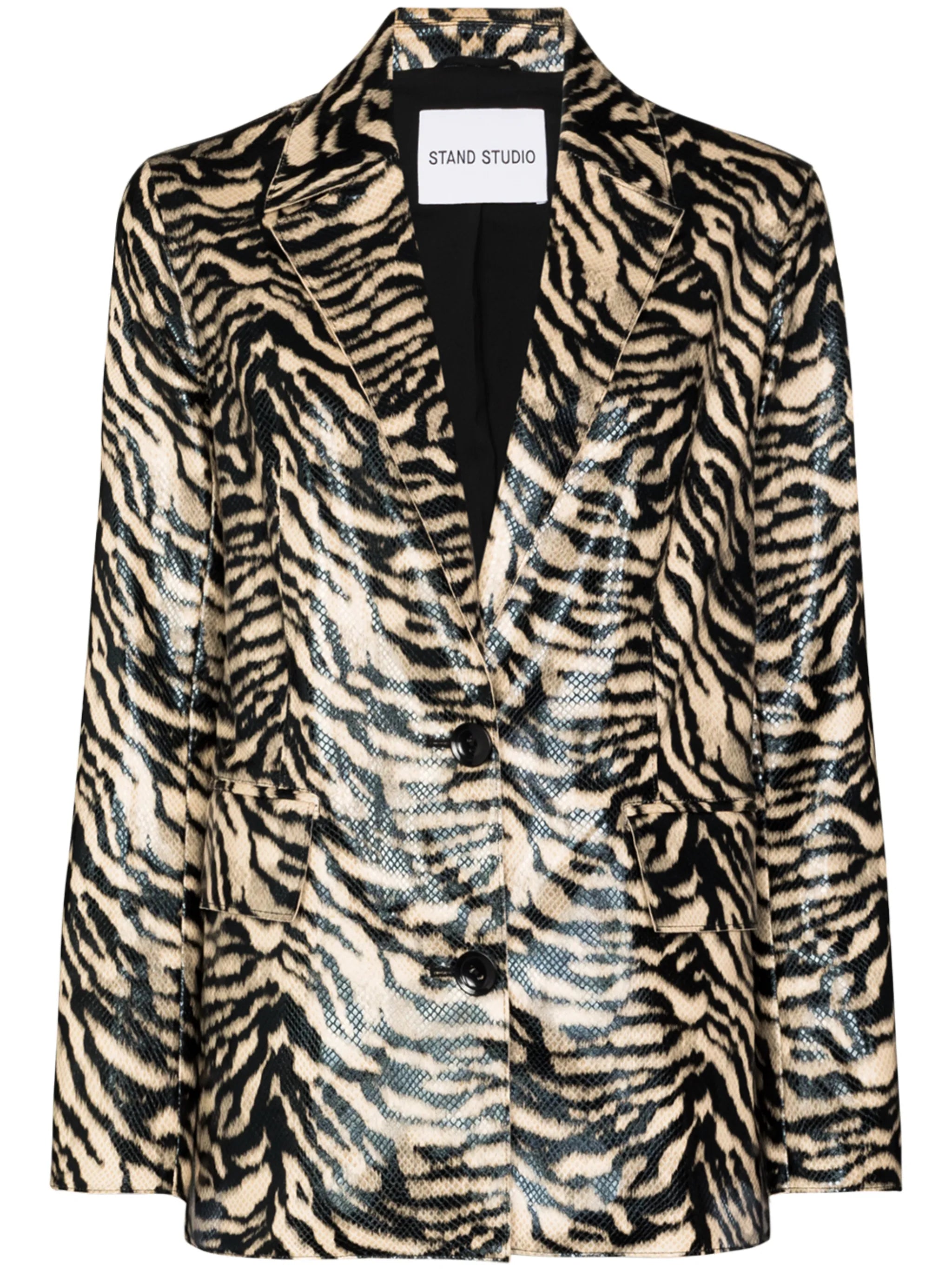 Catherine zebra-print blazer