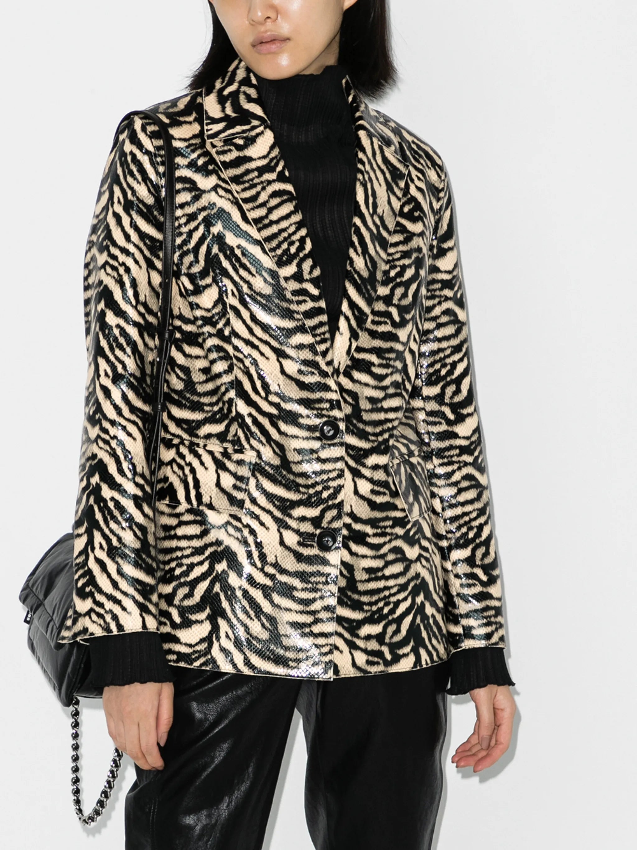 Catherine zebra-print blazer