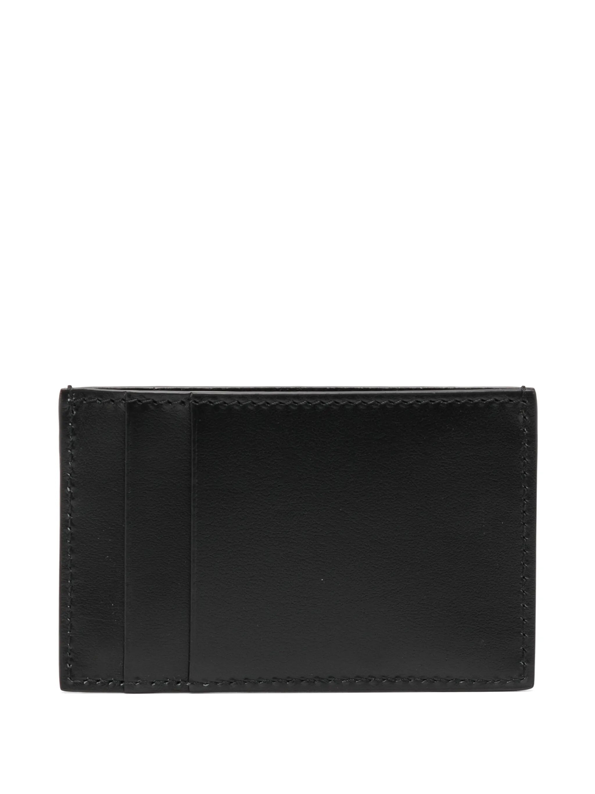 logo-embossed cardholder