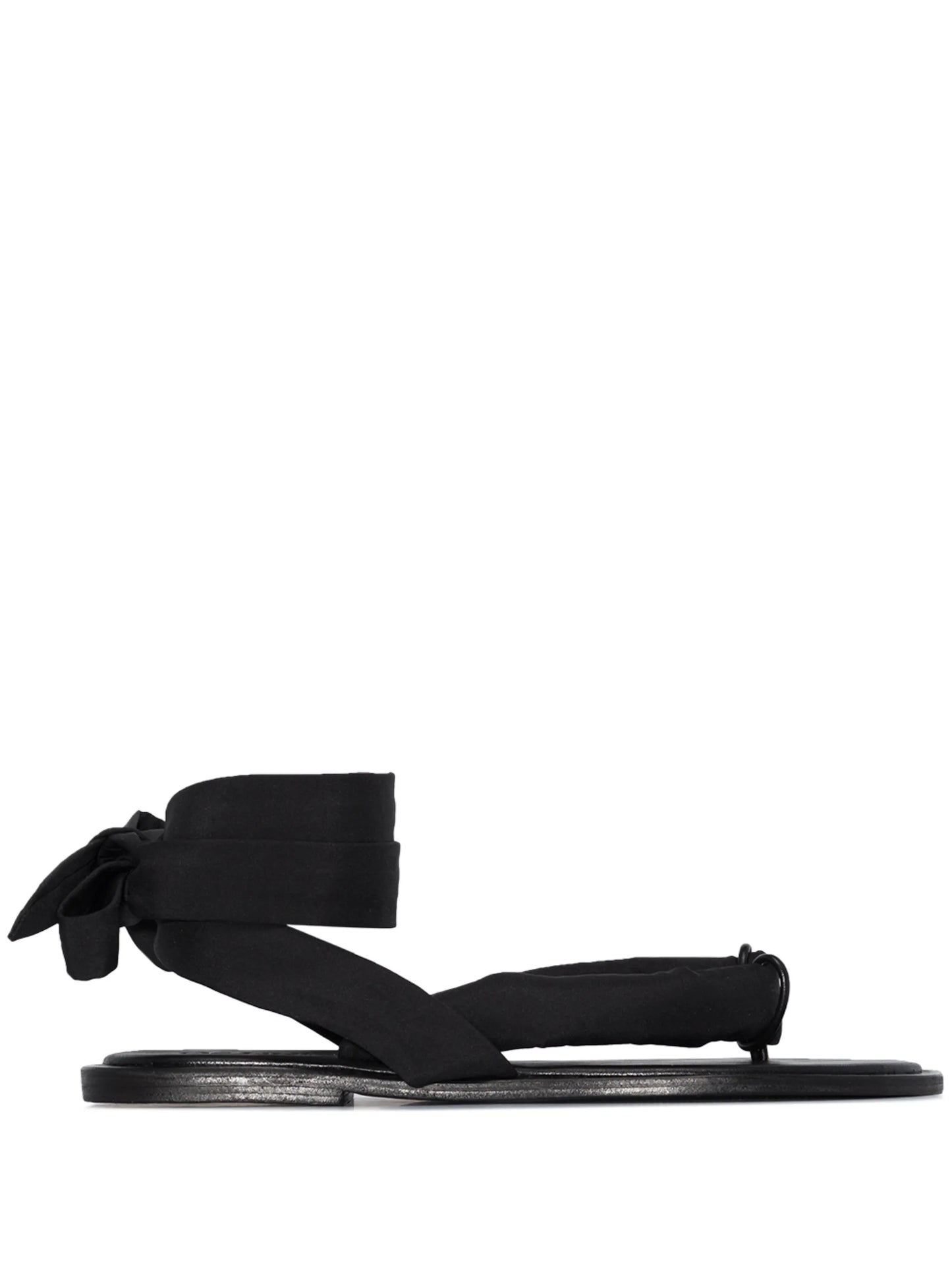 thong-strap tie-strap sandals