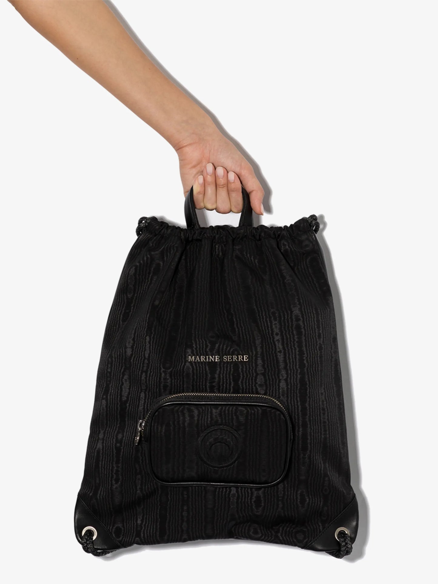 lizard-skin effect drawstring backpack