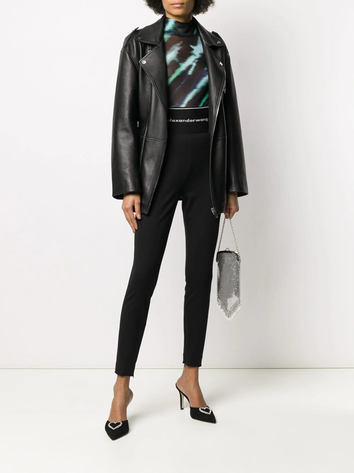 logo-waistband slim-fit trousers